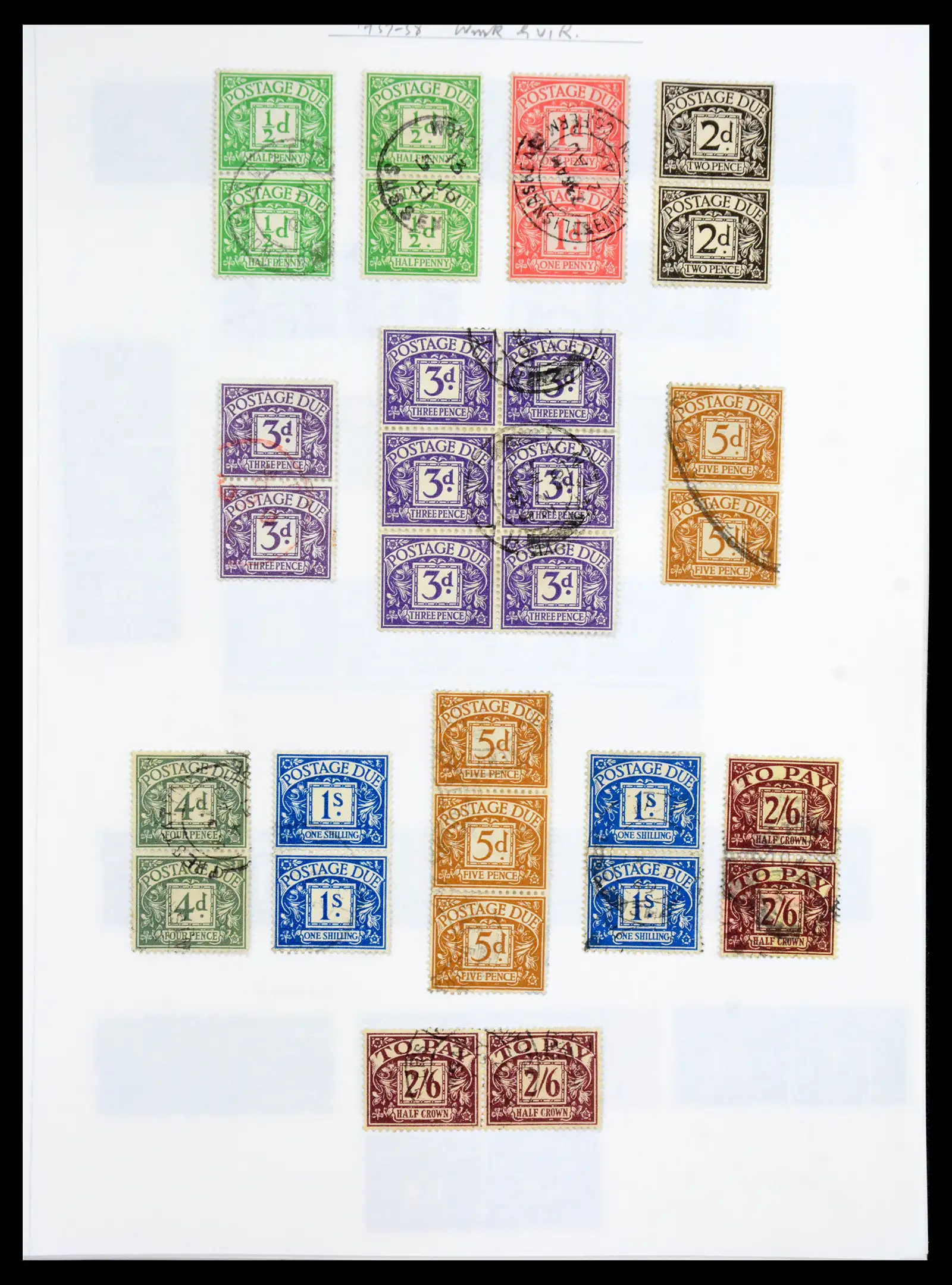 40656 0028 - Stamp collection 40656 Great Britain postage due 1914-1994.
