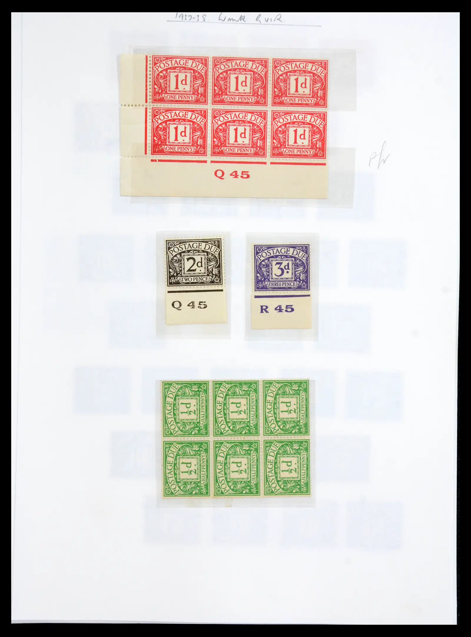 40656 0031 - Stamp collection 40656 Great Britain postage due 1914-1994.