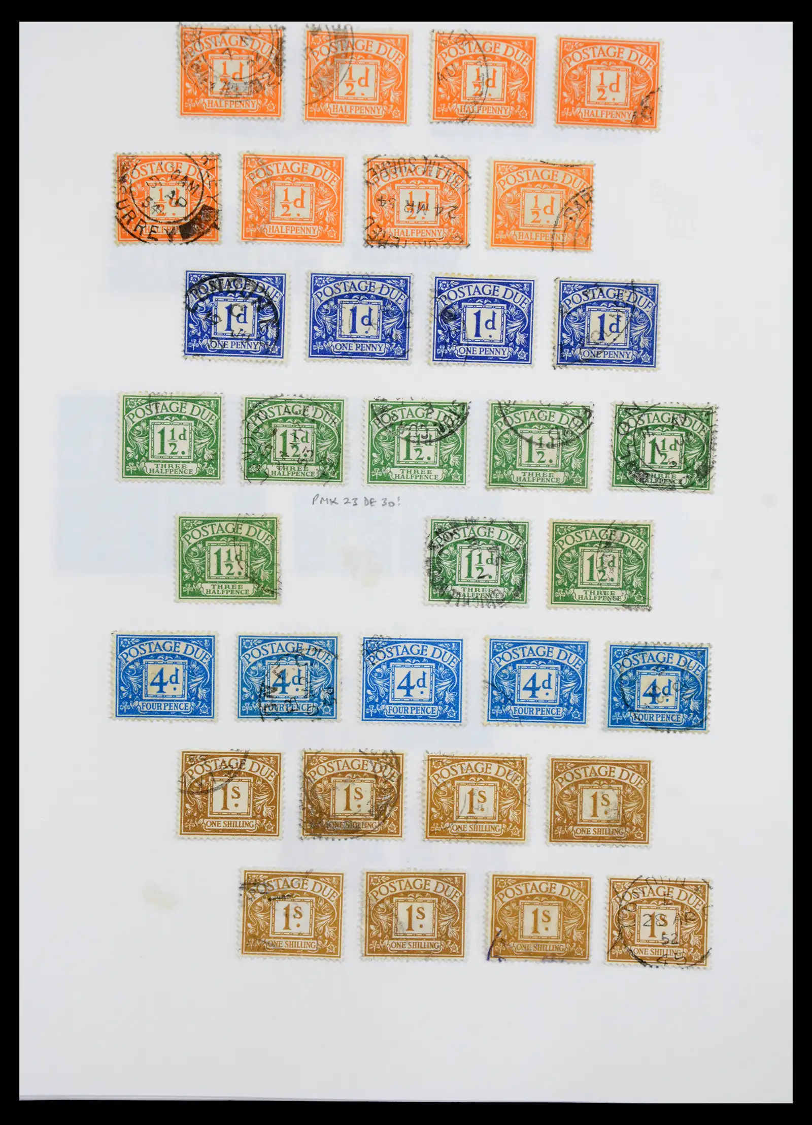 40656 0032 - Stamp collection 40656 Great Britain postage due 1914-1994.