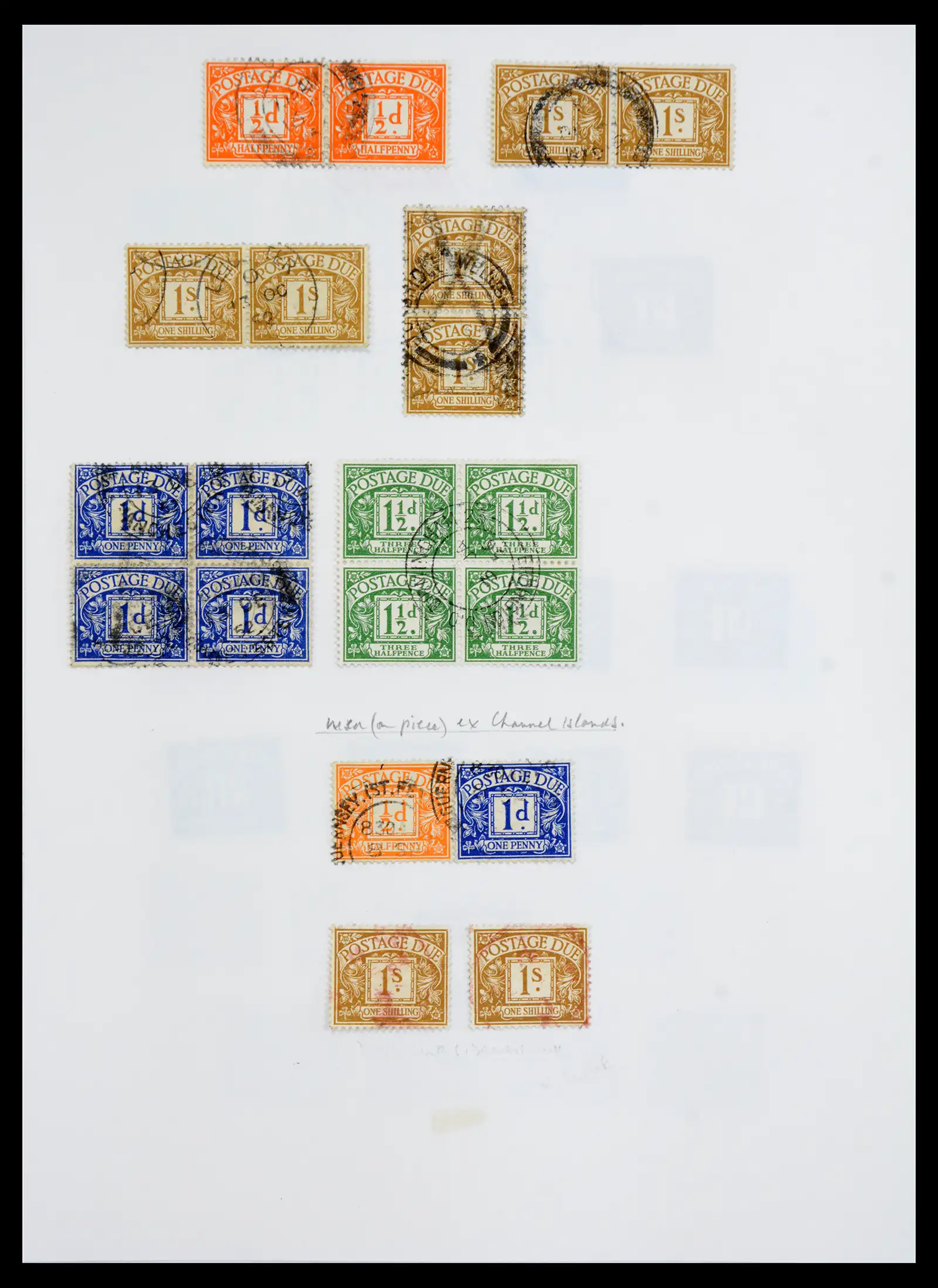 40656 0033 - Stamp collection 40656 Great Britain postage due 1914-1994.