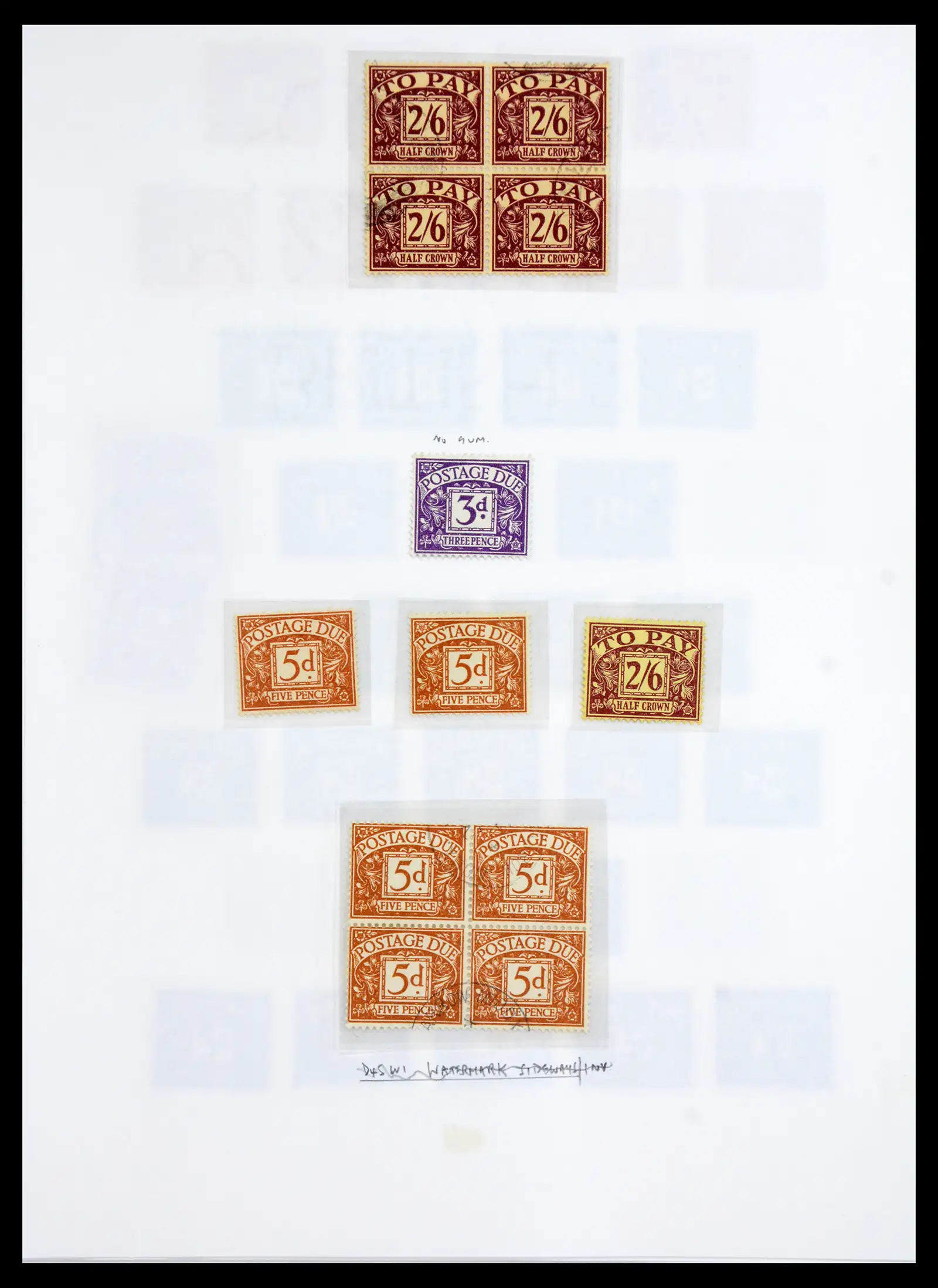 40656 0036 - Stamp collection 40656 Great Britain postage due 1914-1994.