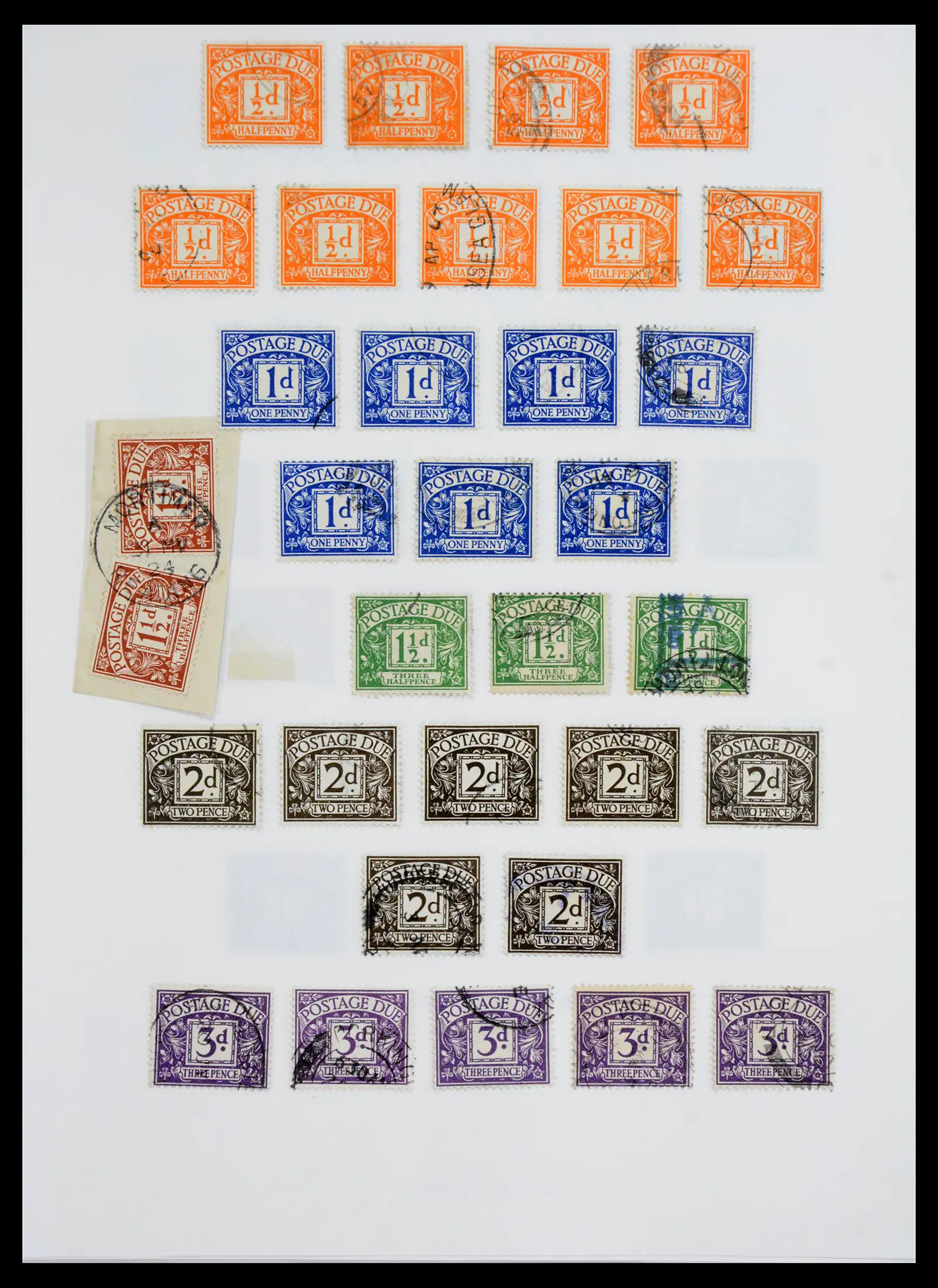 40656 0037 - Stamp collection 40656 Great Britain postage due 1914-1994.