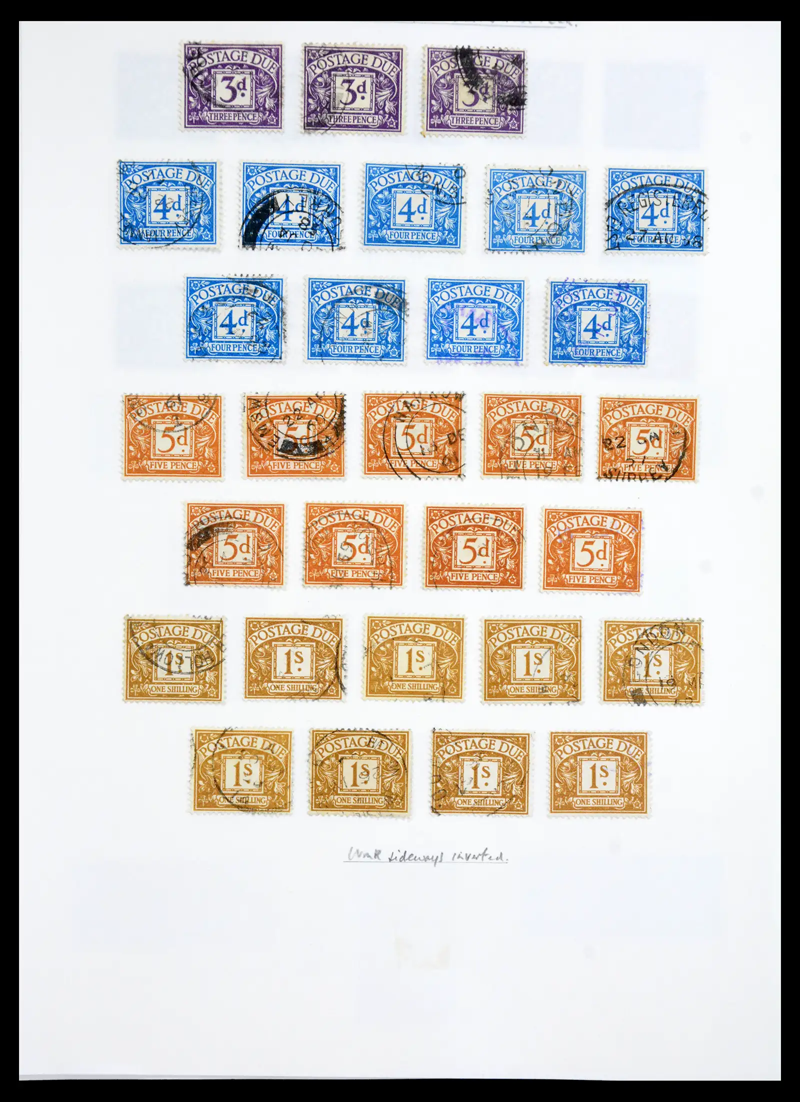 40656 0038 - Stamp collection 40656 Great Britain postage due 1914-1994.