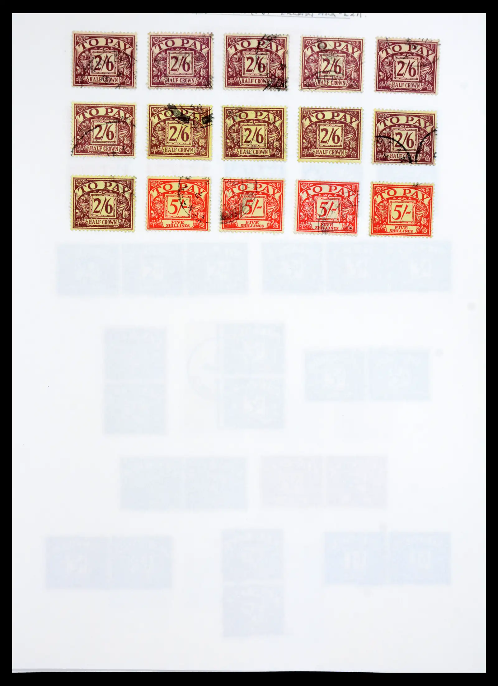 40656 0039 - Stamp collection 40656 Great Britain postage due 1914-1994.