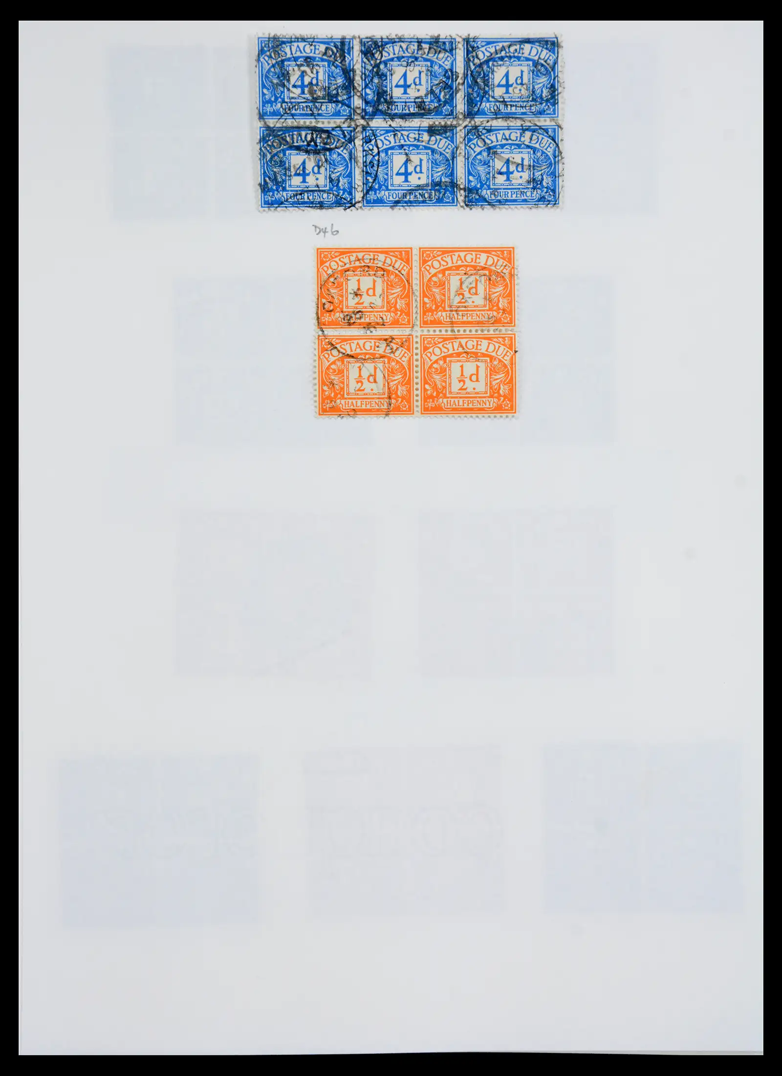 40656 0042 - Stamp collection 40656 Great Britain postage due 1914-1994.