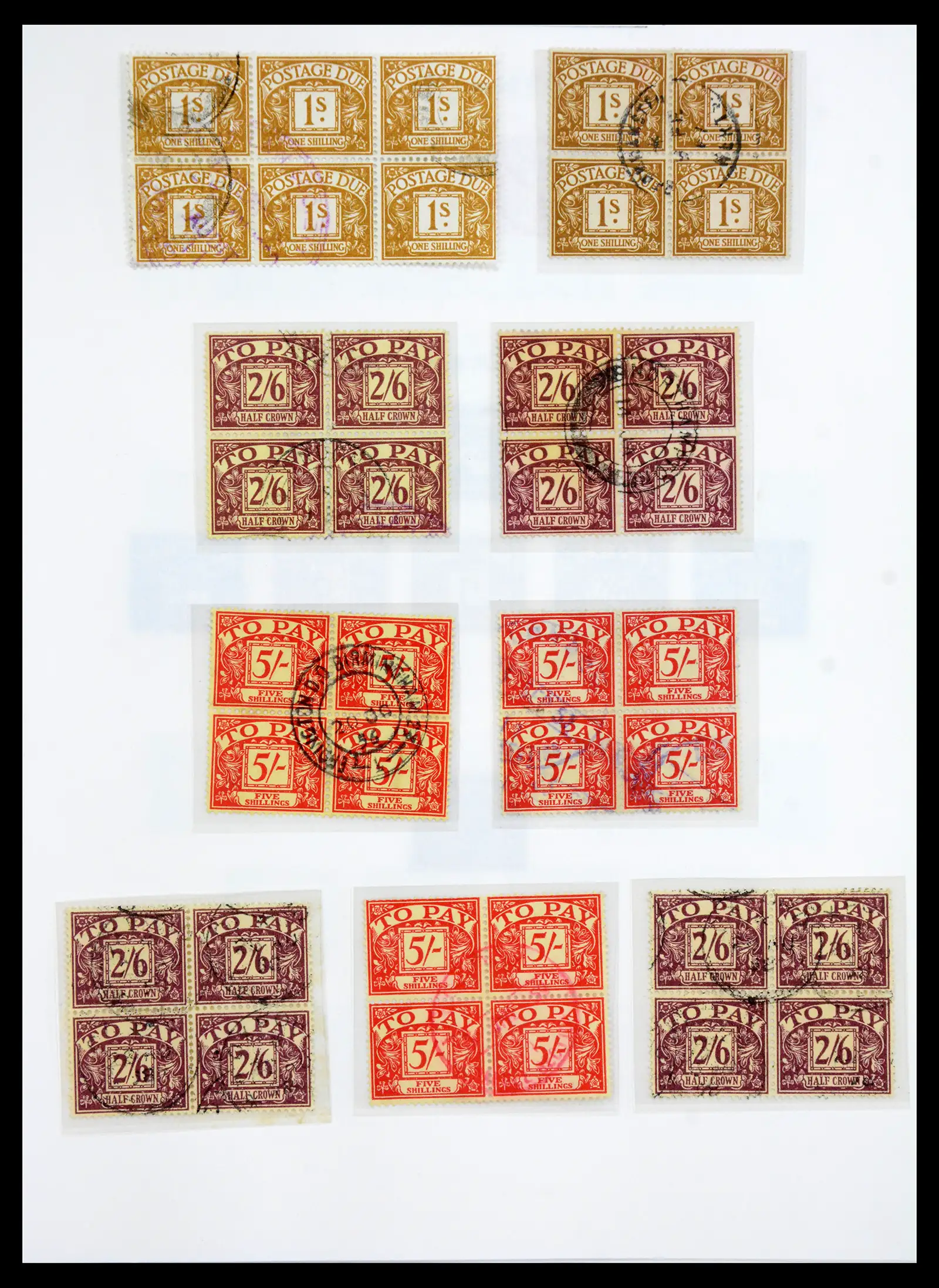 40656 0043 - Stamp collection 40656 Great Britain postage due 1914-1994.