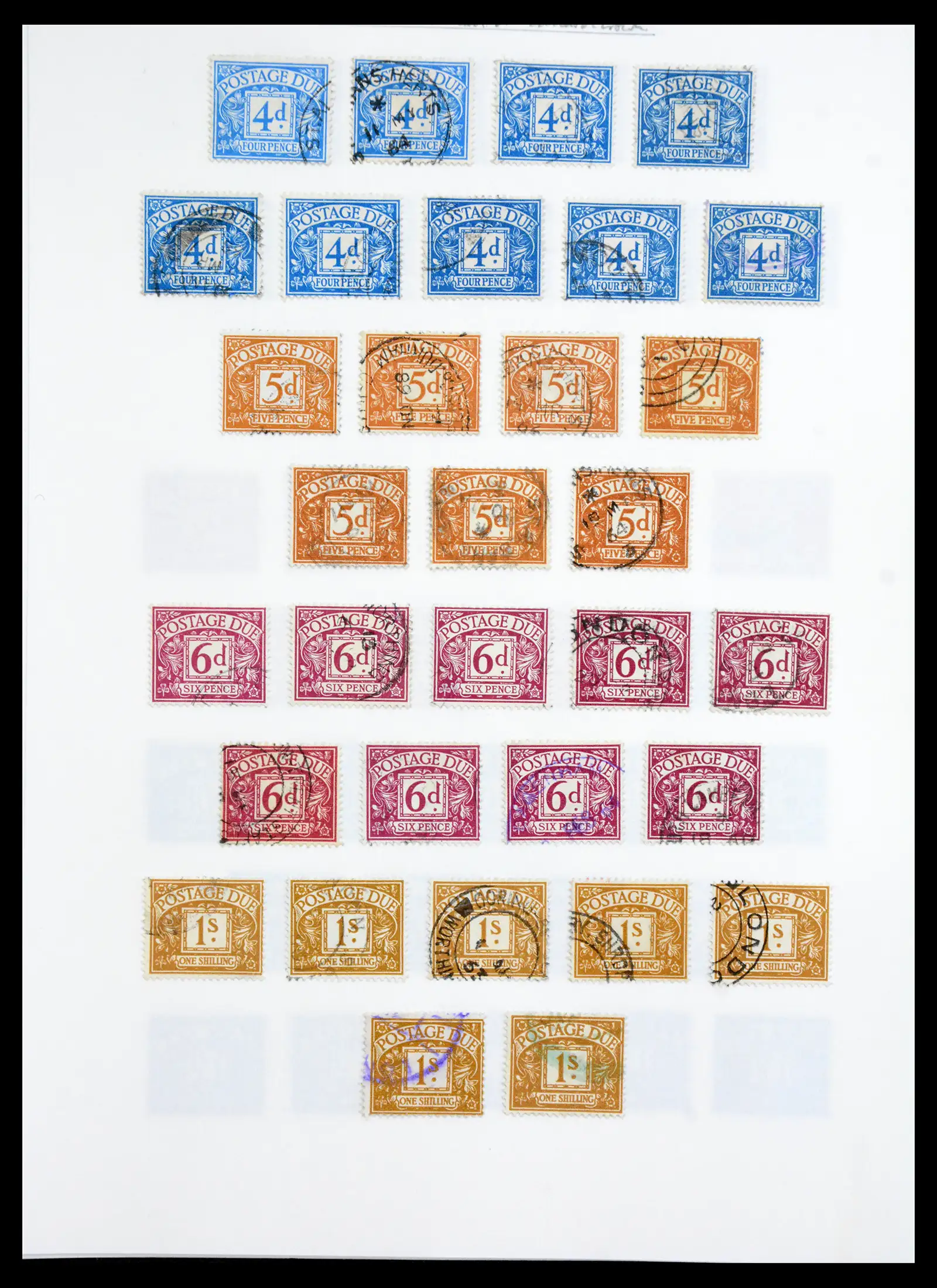 40656 0046 - Stamp collection 40656 Great Britain postage due 1914-1994.
