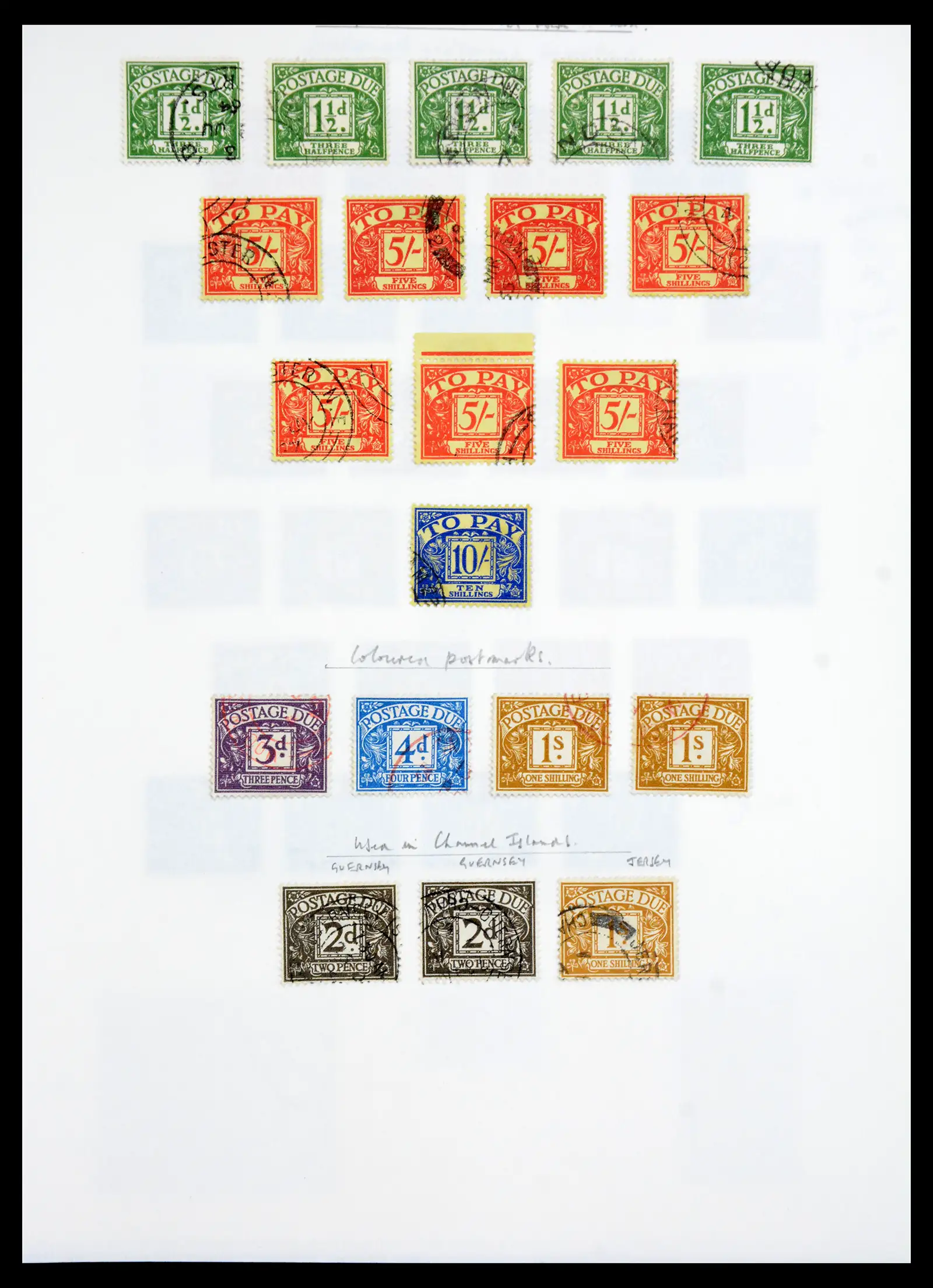 40656 0049 - Stamp collection 40656 Great Britain postage due 1914-1994.