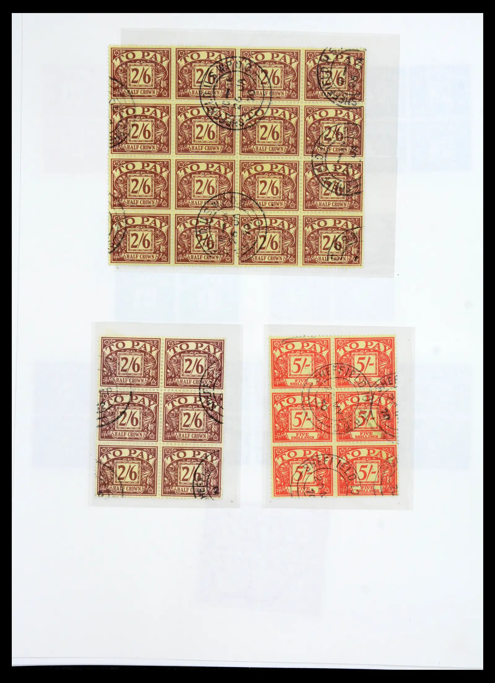 40656 0058 - Stamp collection 40656 Great Britain postage due 1914-1994.