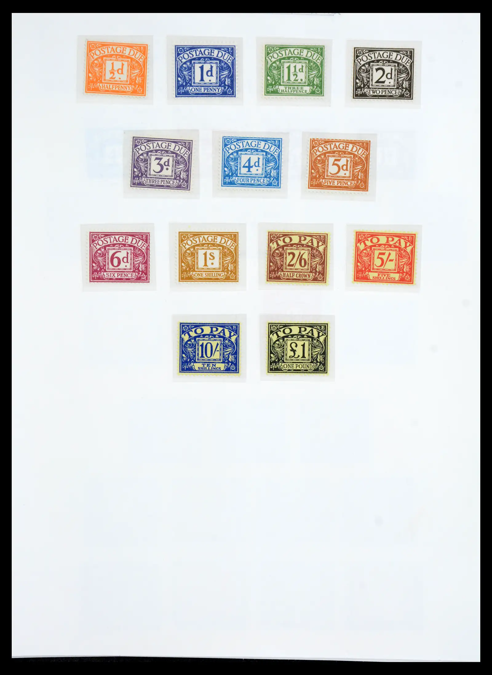 40656 0061 - Stamp collection 40656 Great Britain postage due 1914-1994.