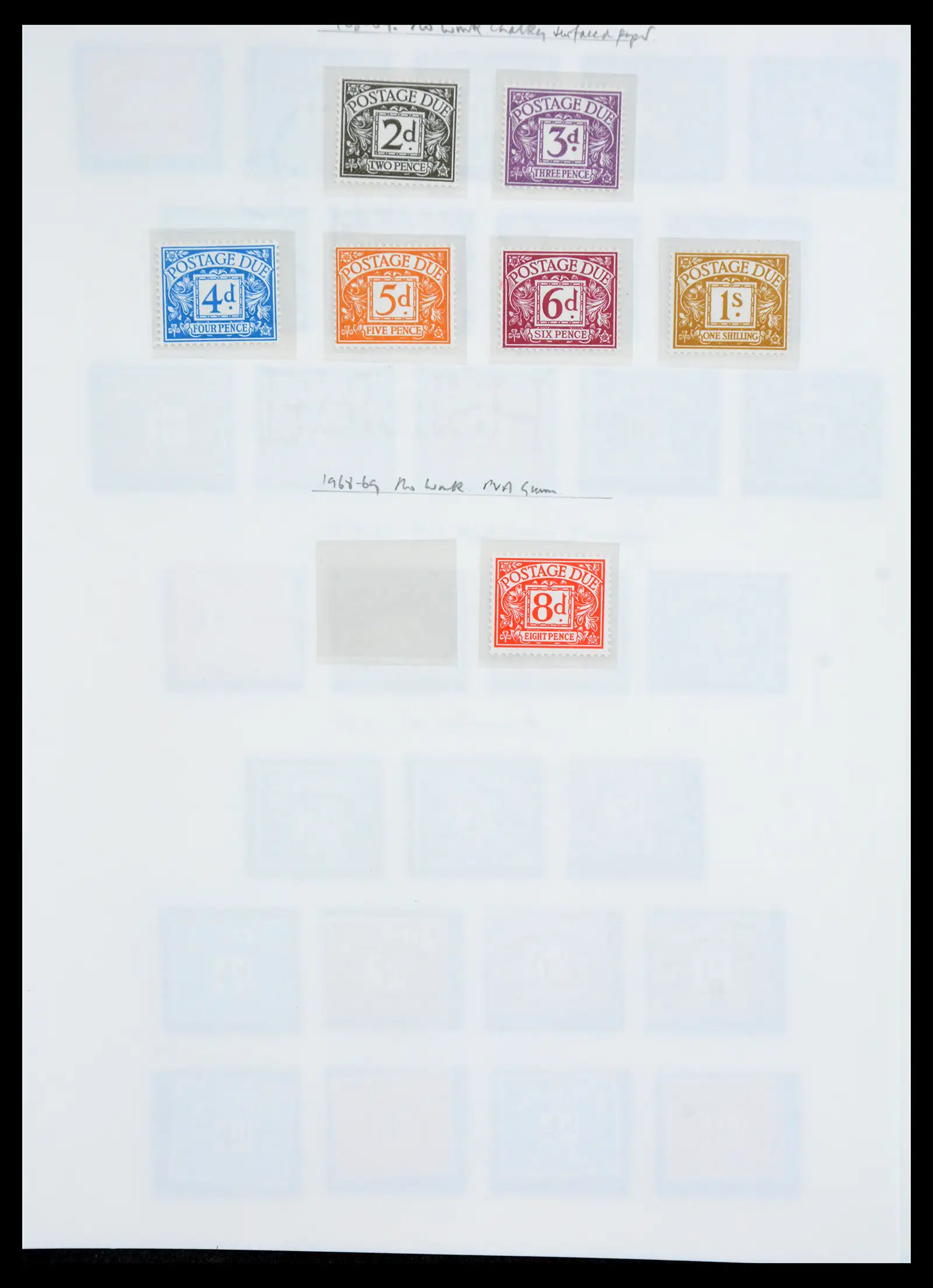 40656 0062 - Stamp collection 40656 Great Britain postage due 1914-1994.