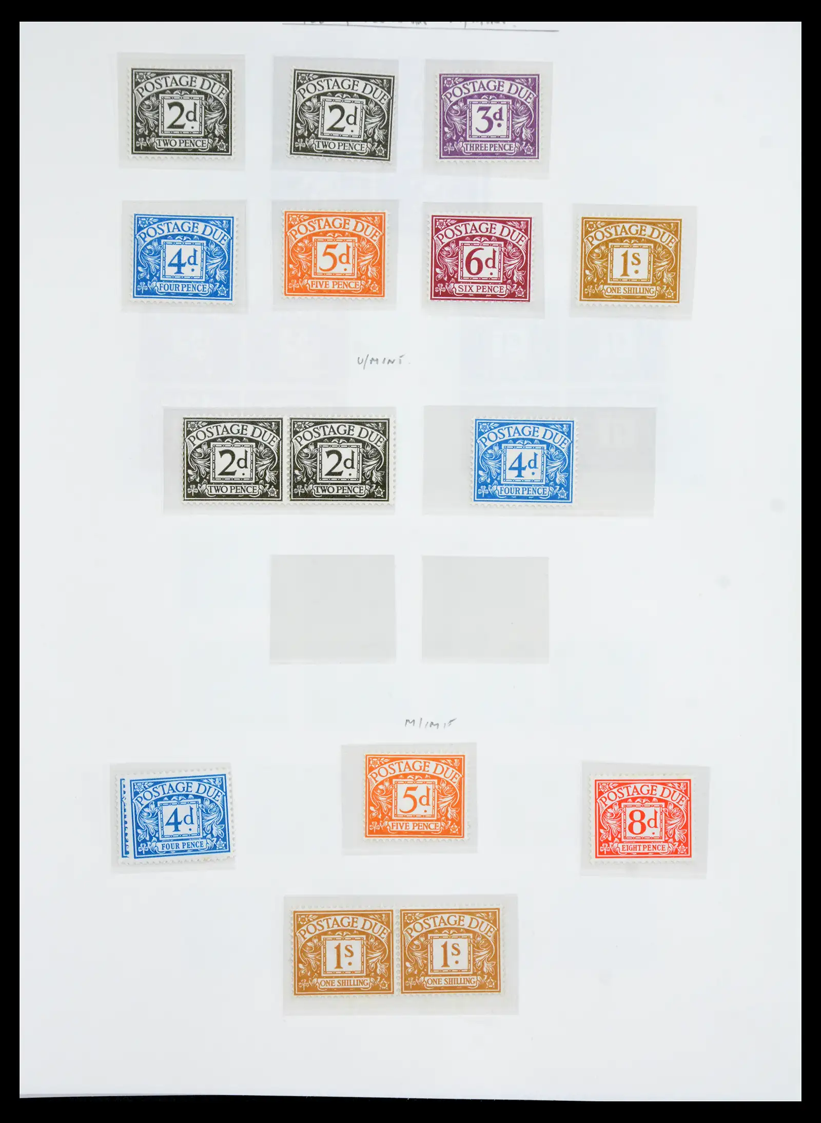 40656 0064 - Stamp collection 40656 Great Britain postage due 1914-1994.