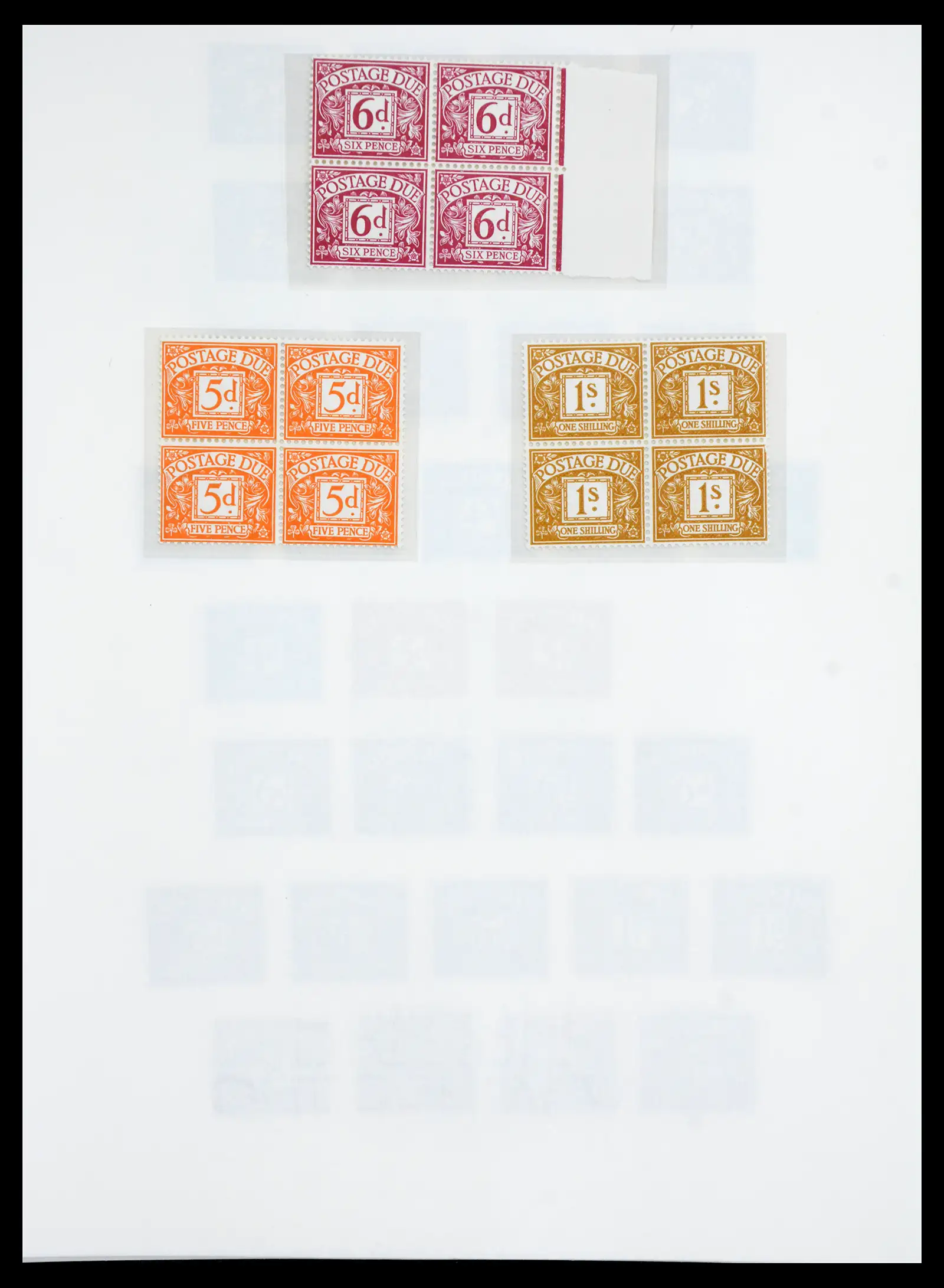 40656 0065 - Stamp collection 40656 Great Britain postage due 1914-1994.