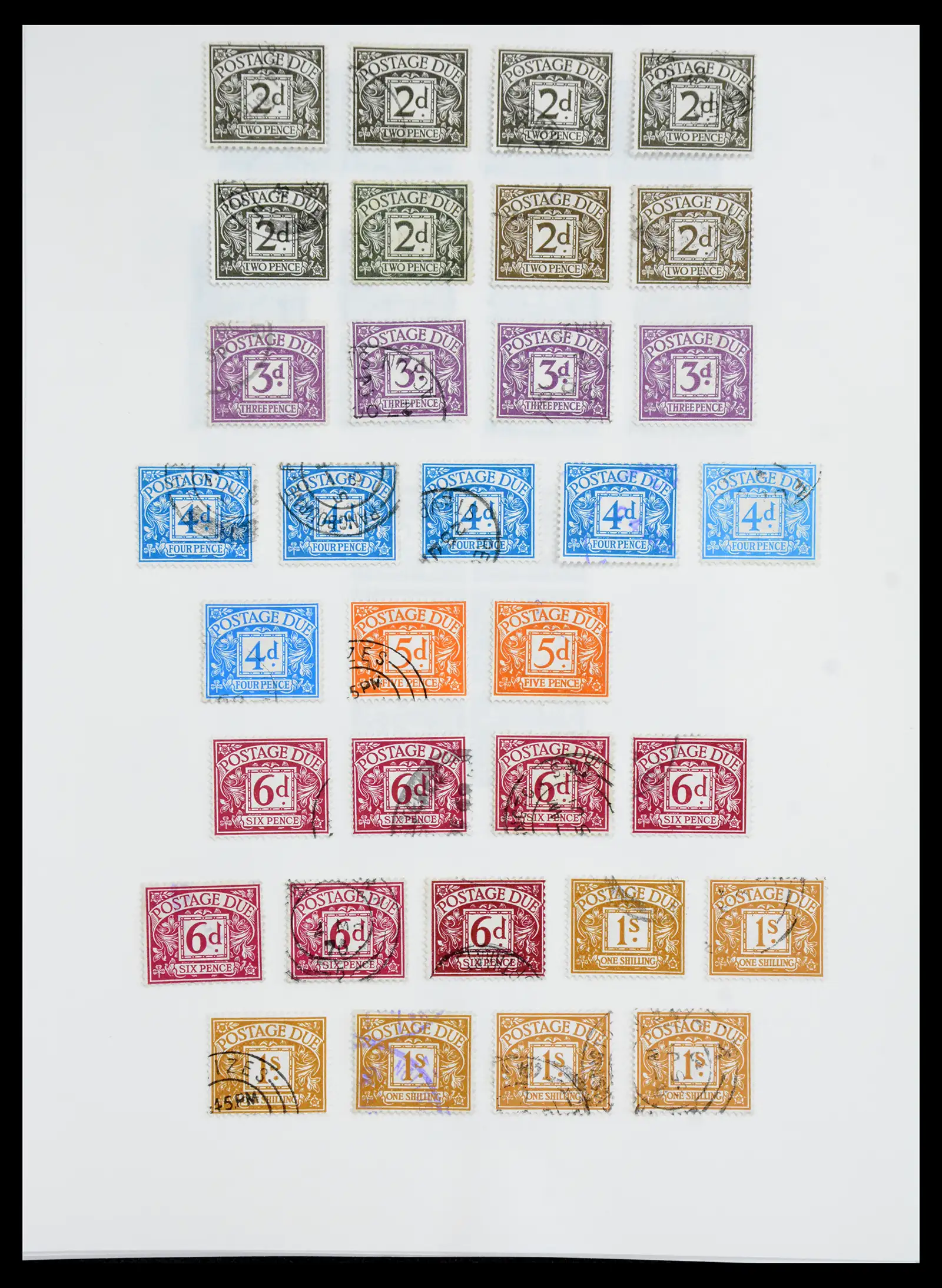 40656 0066 - Stamp collection 40656 Great Britain postage due 1914-1994.
