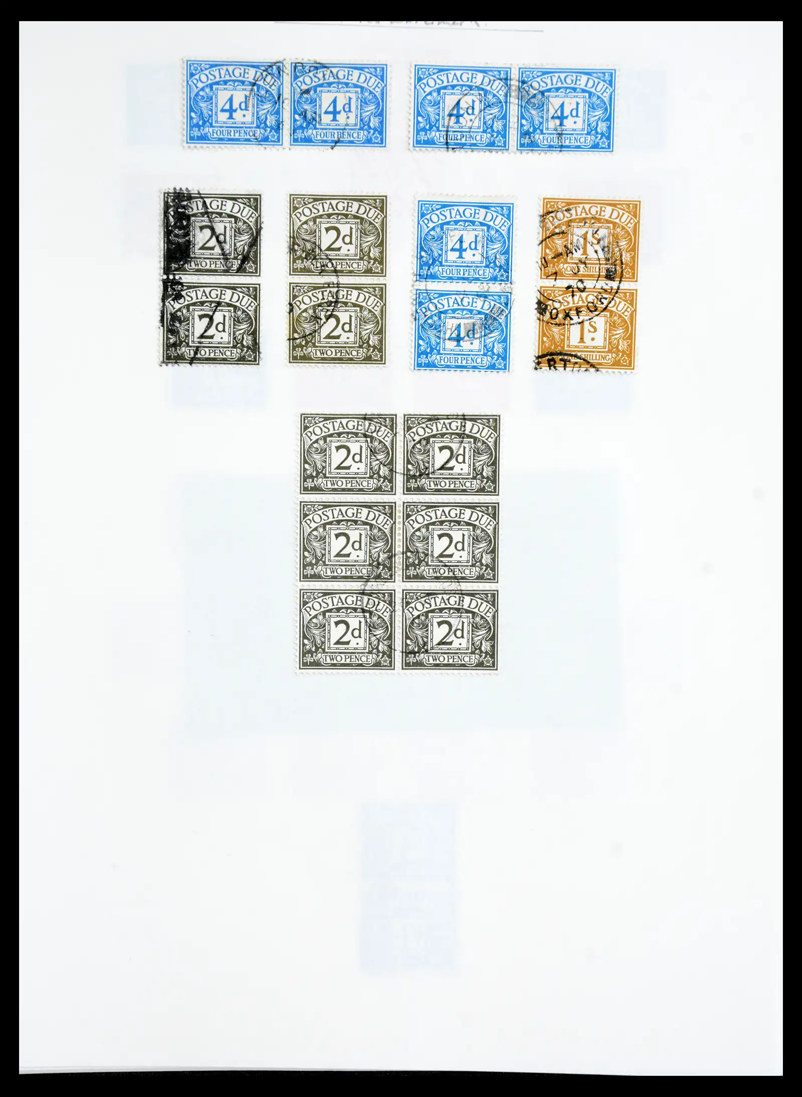 40656 0067 - Stamp collection 40656 Great Britain postage due 1914-1994.