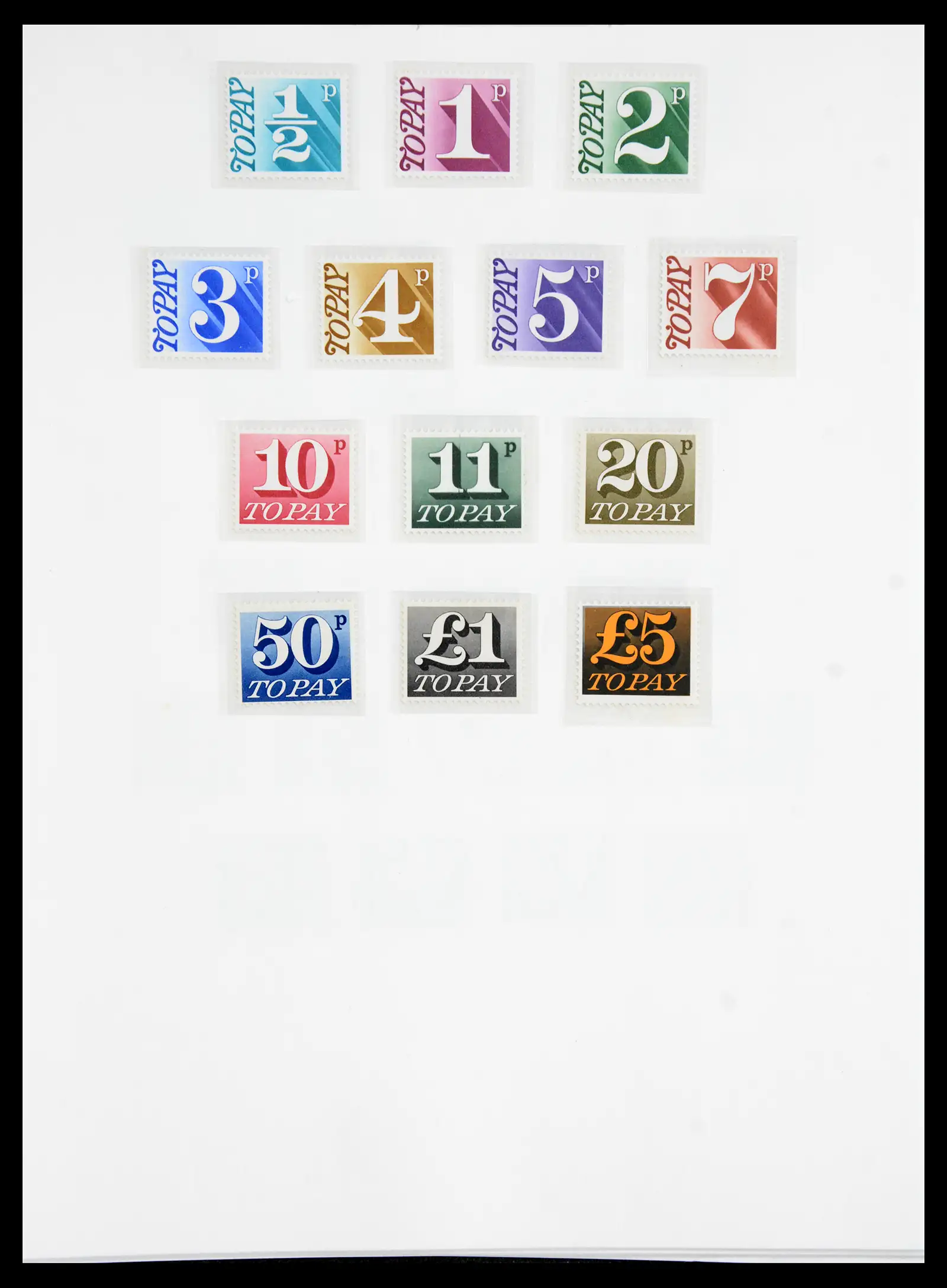 40656 0078 - Stamp collection 40656 Great Britain postage due 1914-1994.