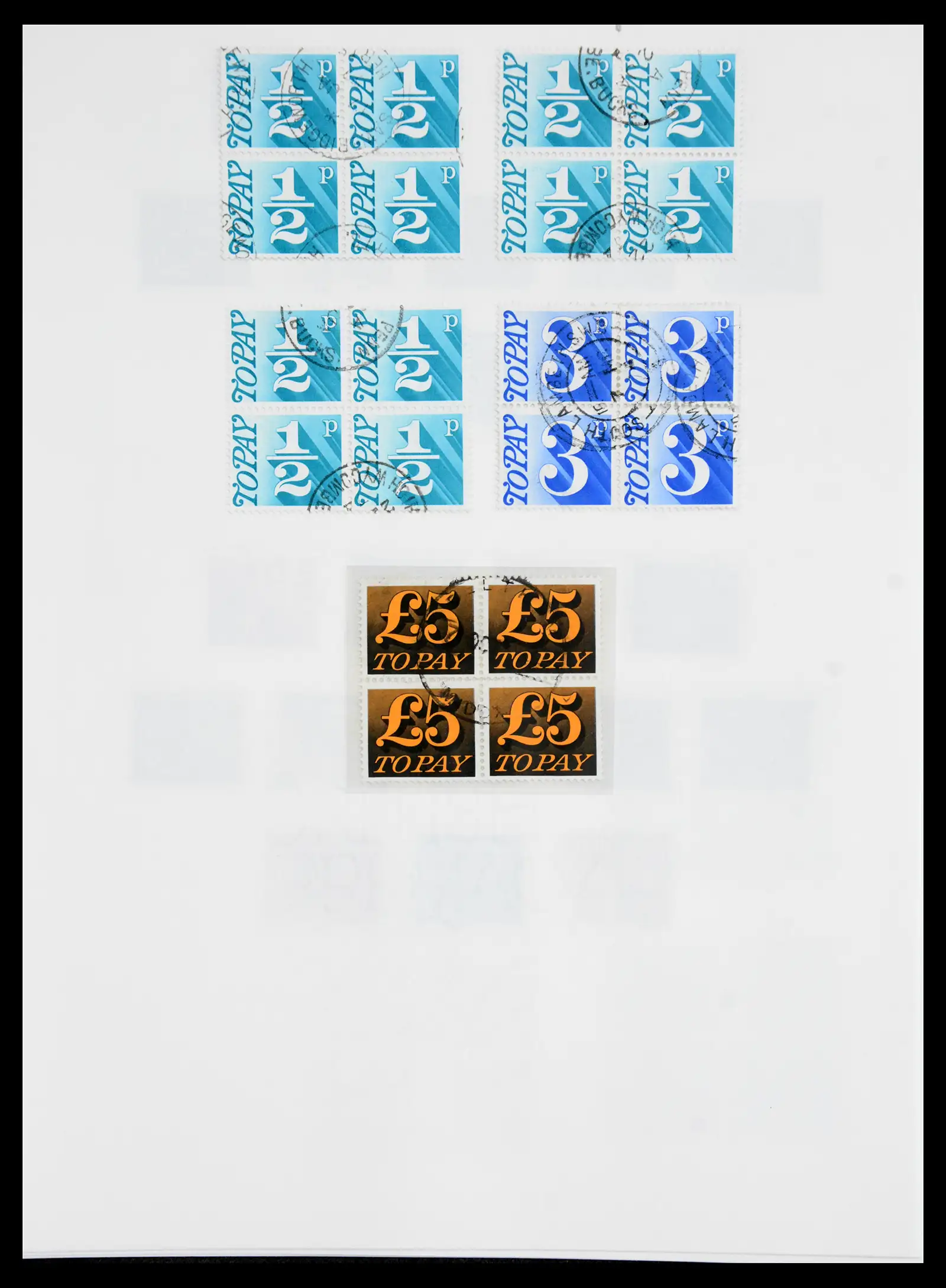 40656 0081 - Stamp collection 40656 Great Britain postage due 1914-1994.