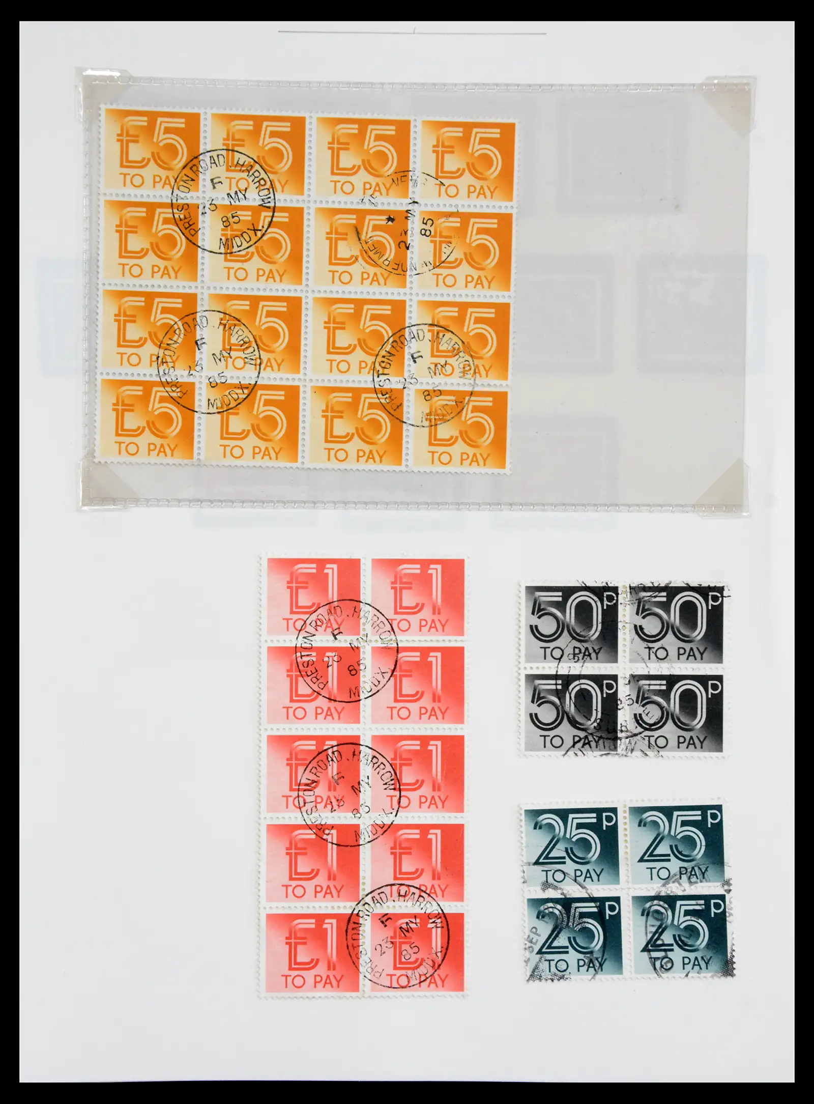 40656 0083 - Stamp collection 40656 Great Britain postage due 1914-1994.
