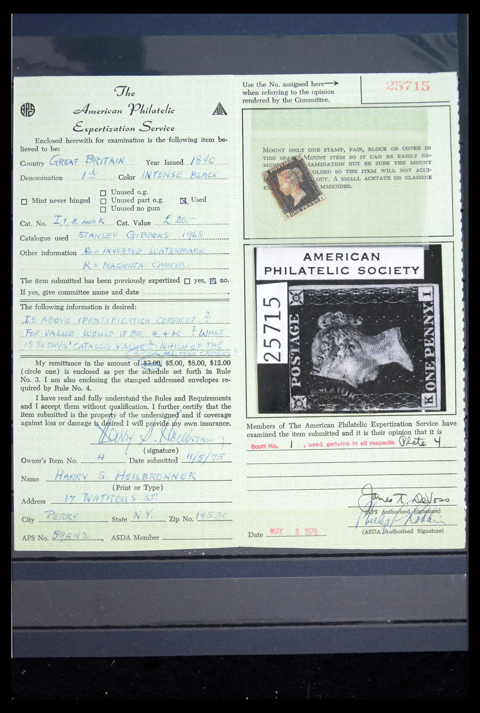 40665 0011 - Stamp collection 40665 World classic key stamps 1840-1950.