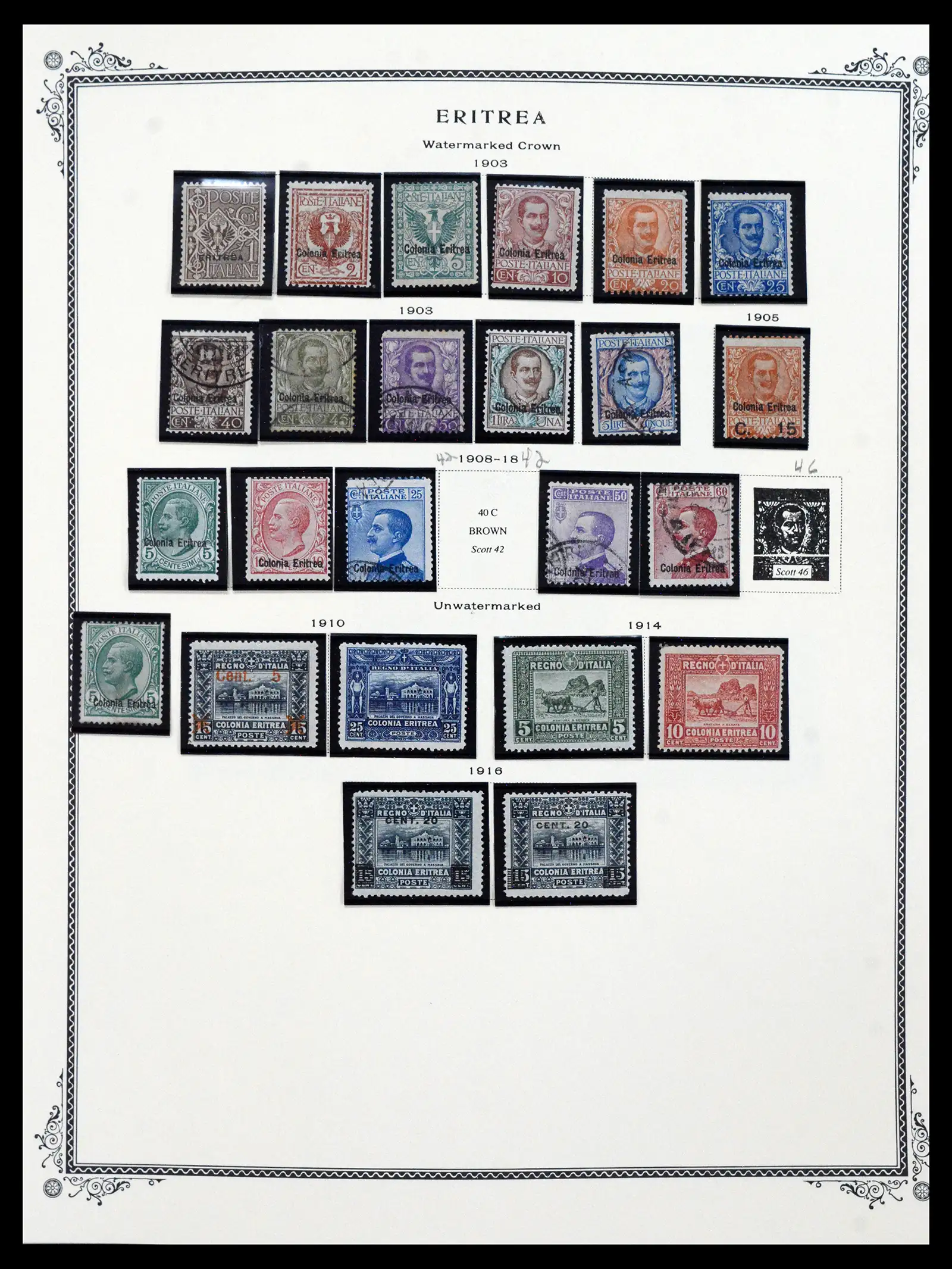 40670 0012 - Stamp collection 40670 Italian colonies 1892-1987.