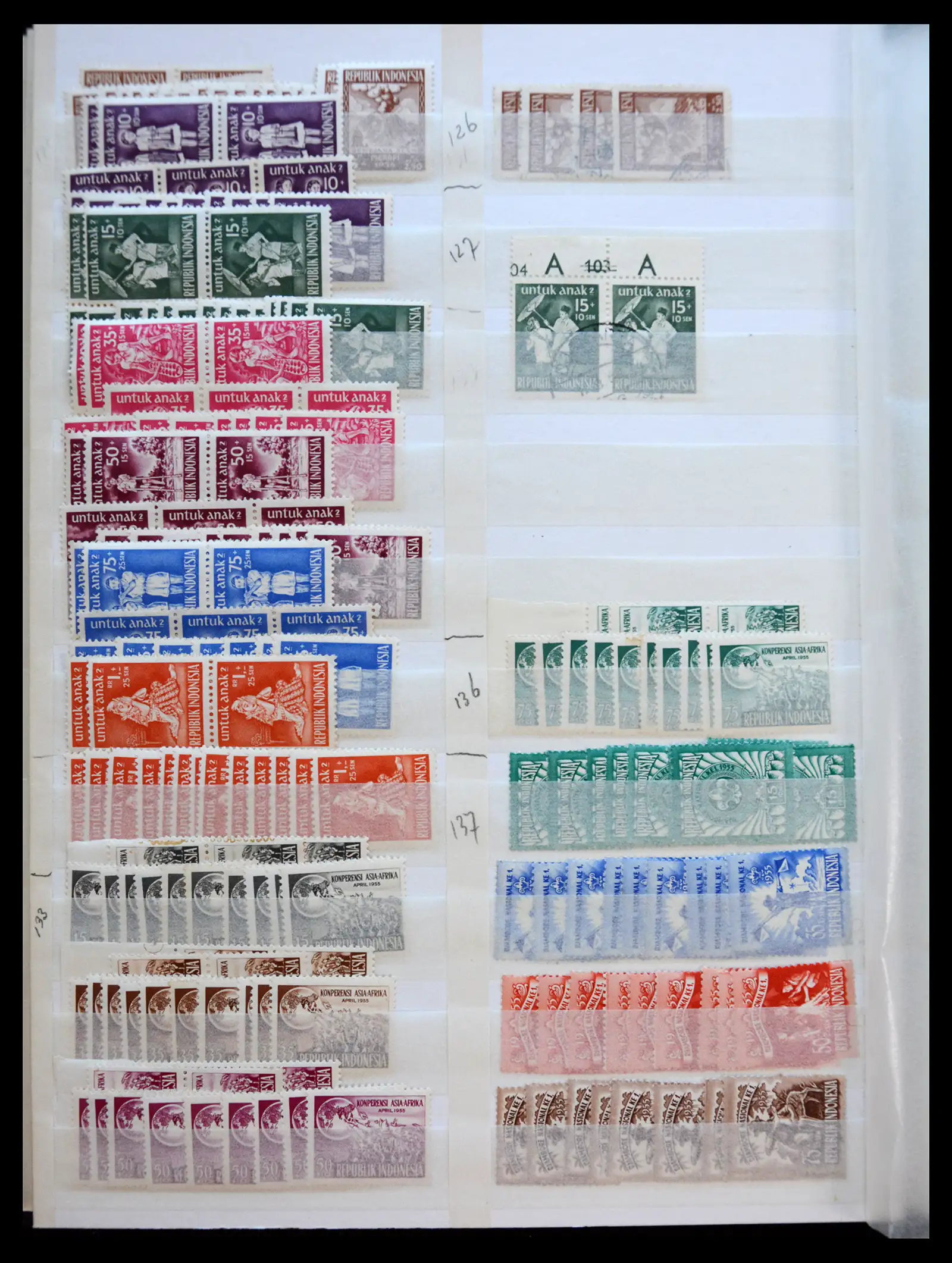 40708 0016 - Postzegelverzameling 40708 Indonesië 1948-2018.