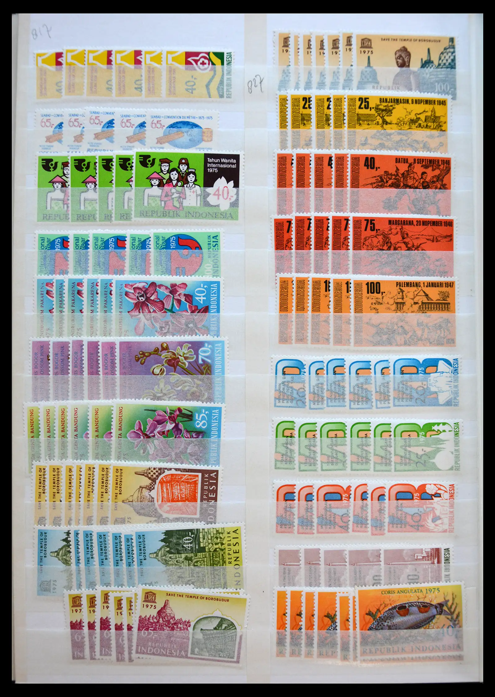 40708 0049 - Postzegelverzameling 40708 Indonesië 1948-2018.