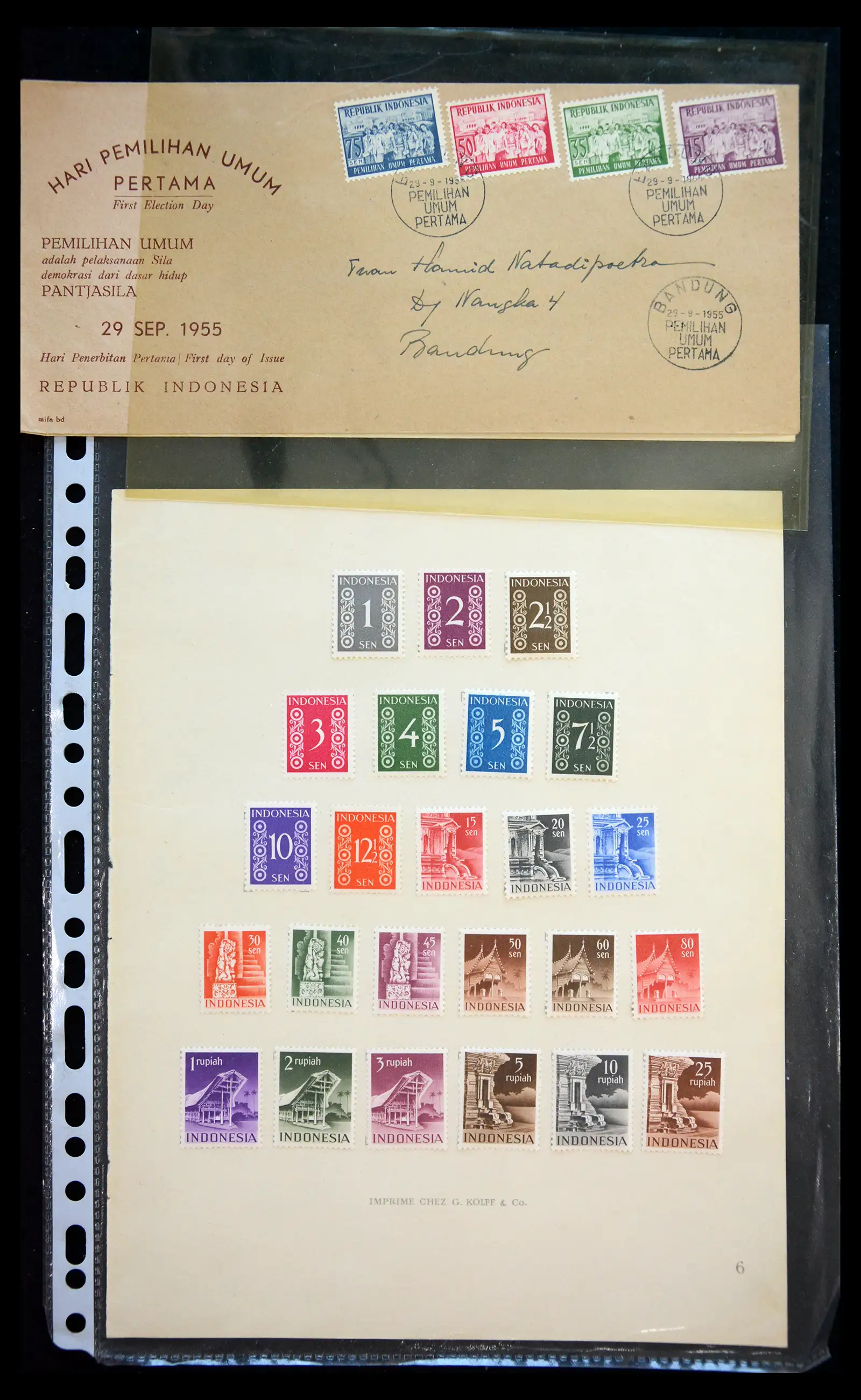 40708 0064 - Postzegelverzameling 40708 Indonesië 1948-2018.