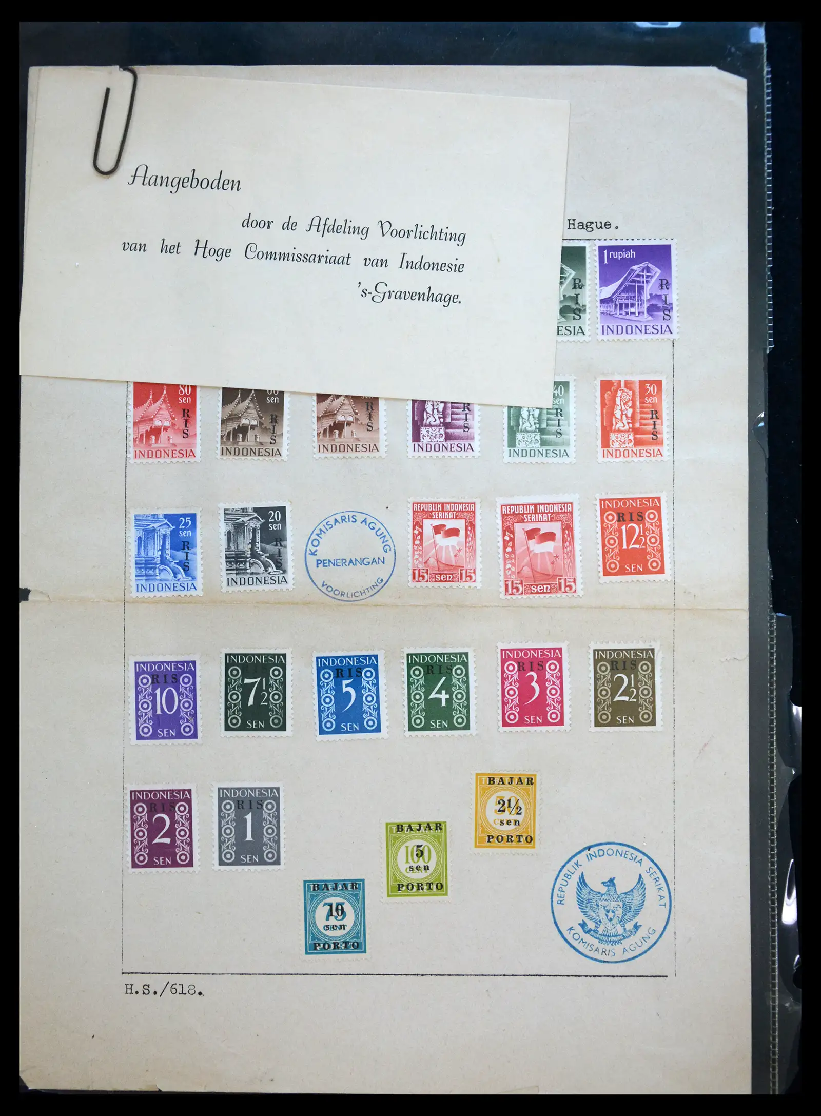40708 0067 - Postzegelverzameling 40708 Indonesië 1948-2018.