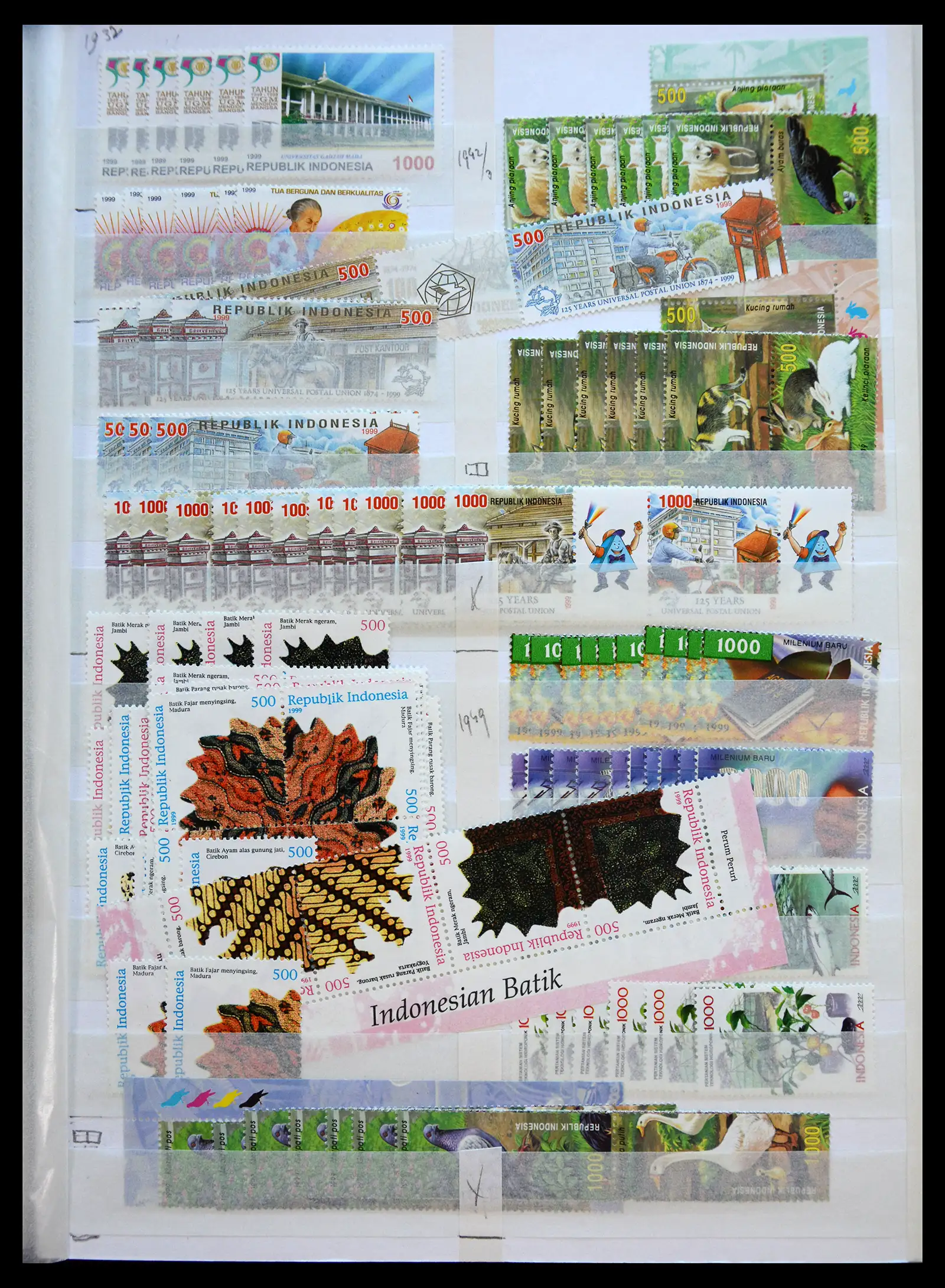 40708 0100 - Postzegelverzameling 40708 Indonesië 1948-2018.
