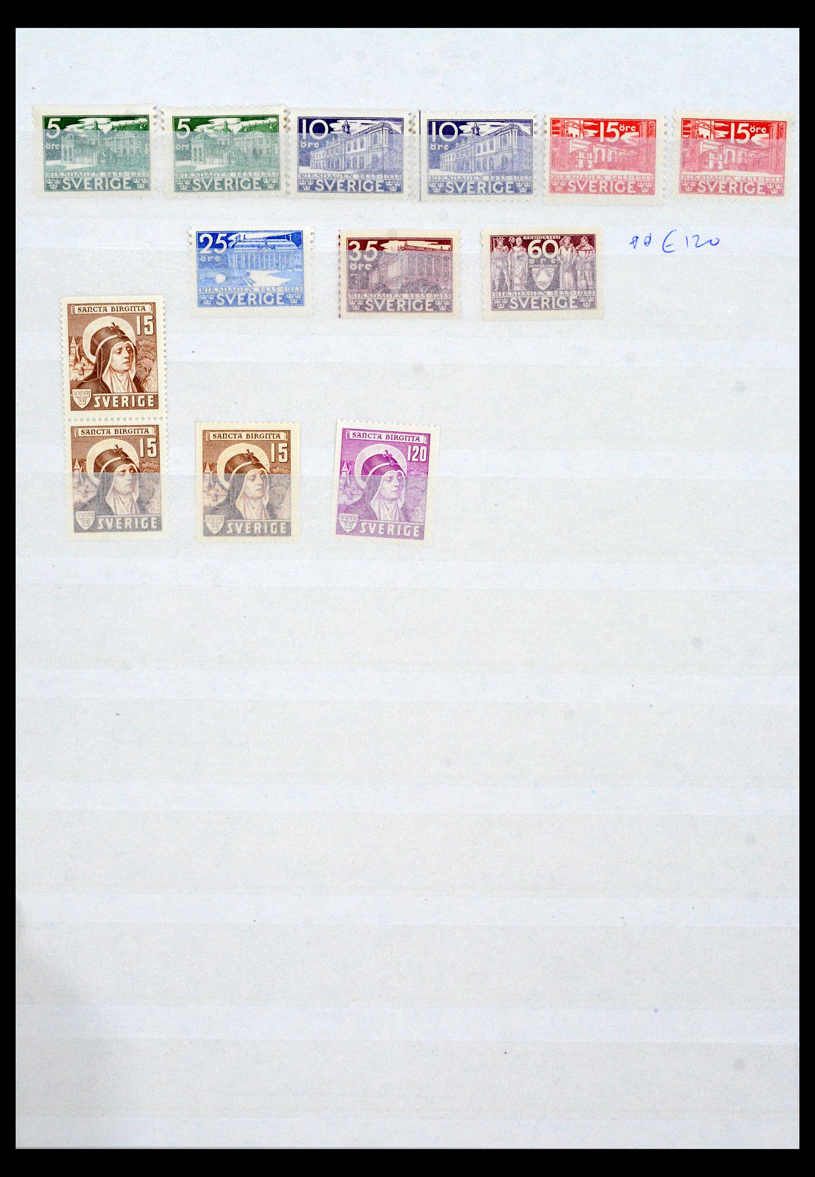 40726 0006 - Stamp collection 40726 Sweden 1920-1950. 40726 0006 - Stamp collection 40726 Sweden 1920-1950.