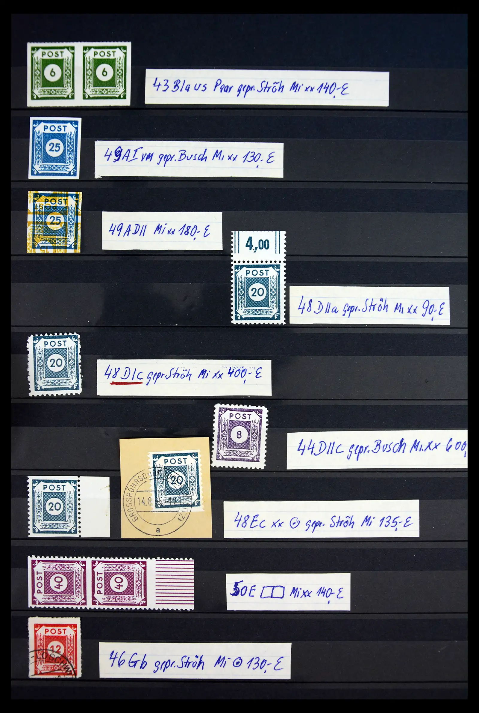 40790 0002 - Stamp collection 40790 German Zones 1945-1949.