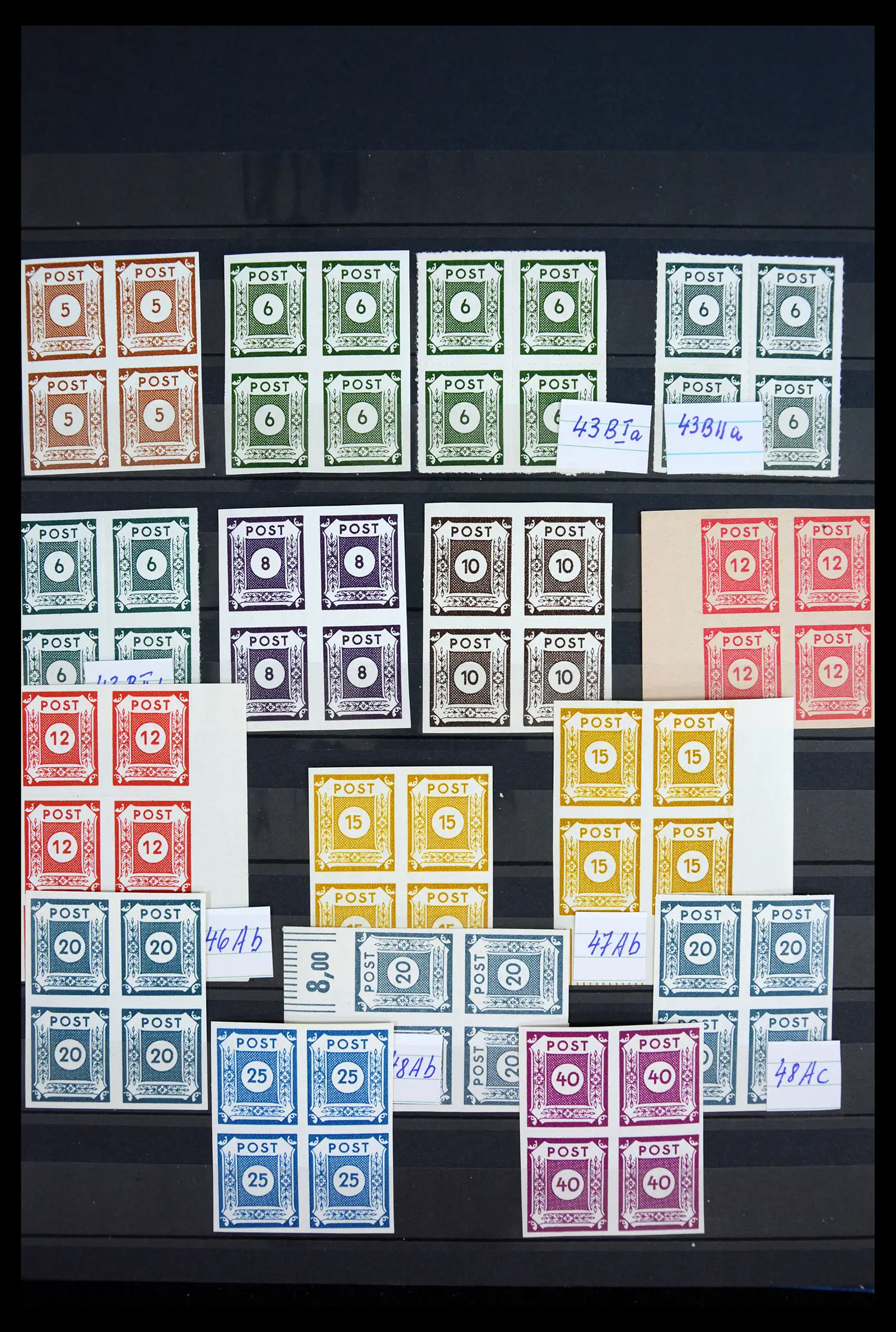 40790 0008 - Stamp collection 40790 German Zones 1945-1949.