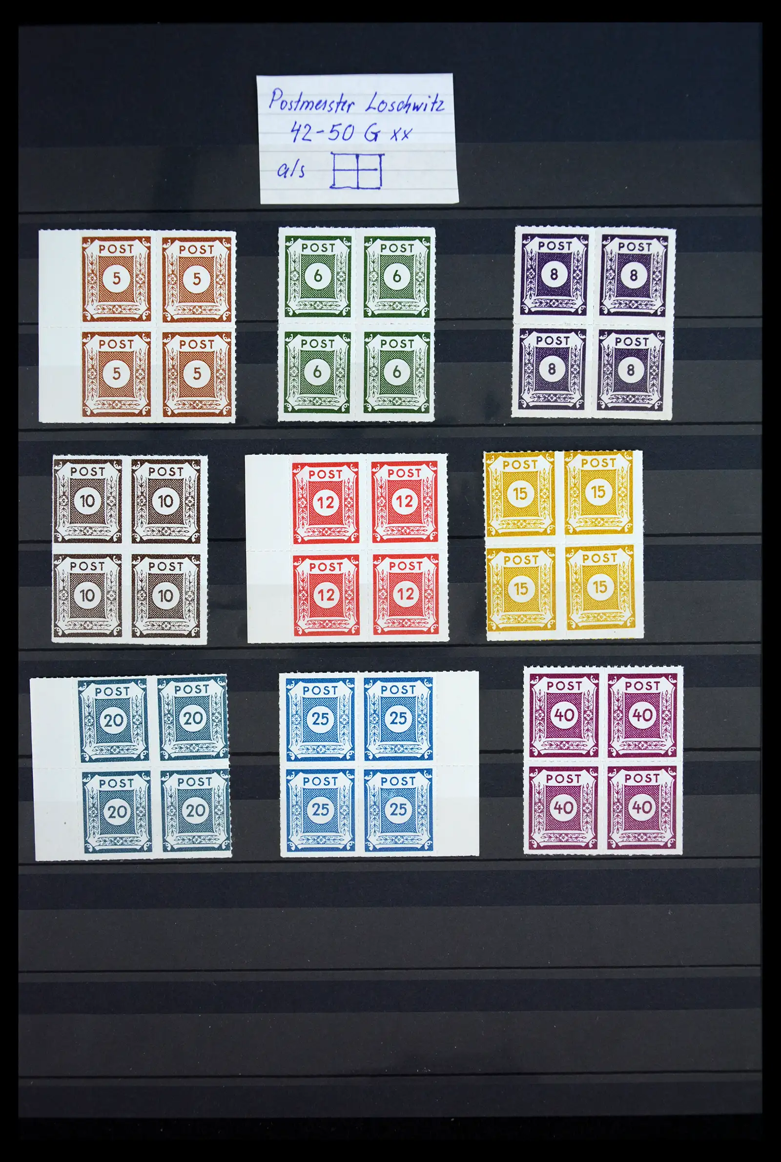 40790 0009 - Stamp collection 40790 German Zones 1945-1949.