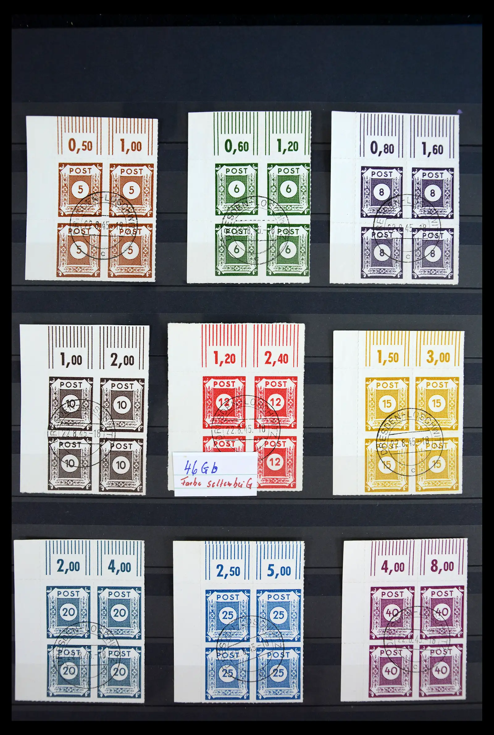 40790 0010 - Stamp collection 40790 German Zones 1945-1949.