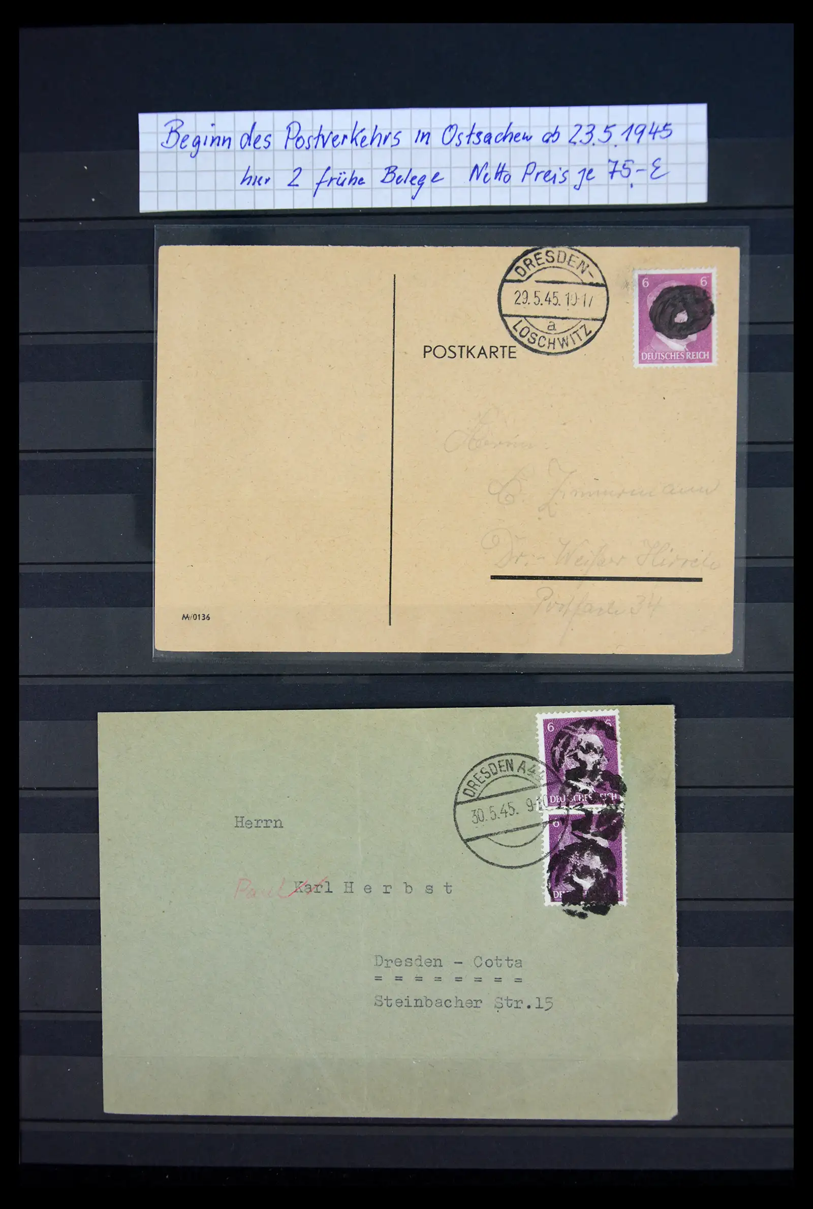 40790 0011 - Stamp collection 40790 German Zones 1945-1949.