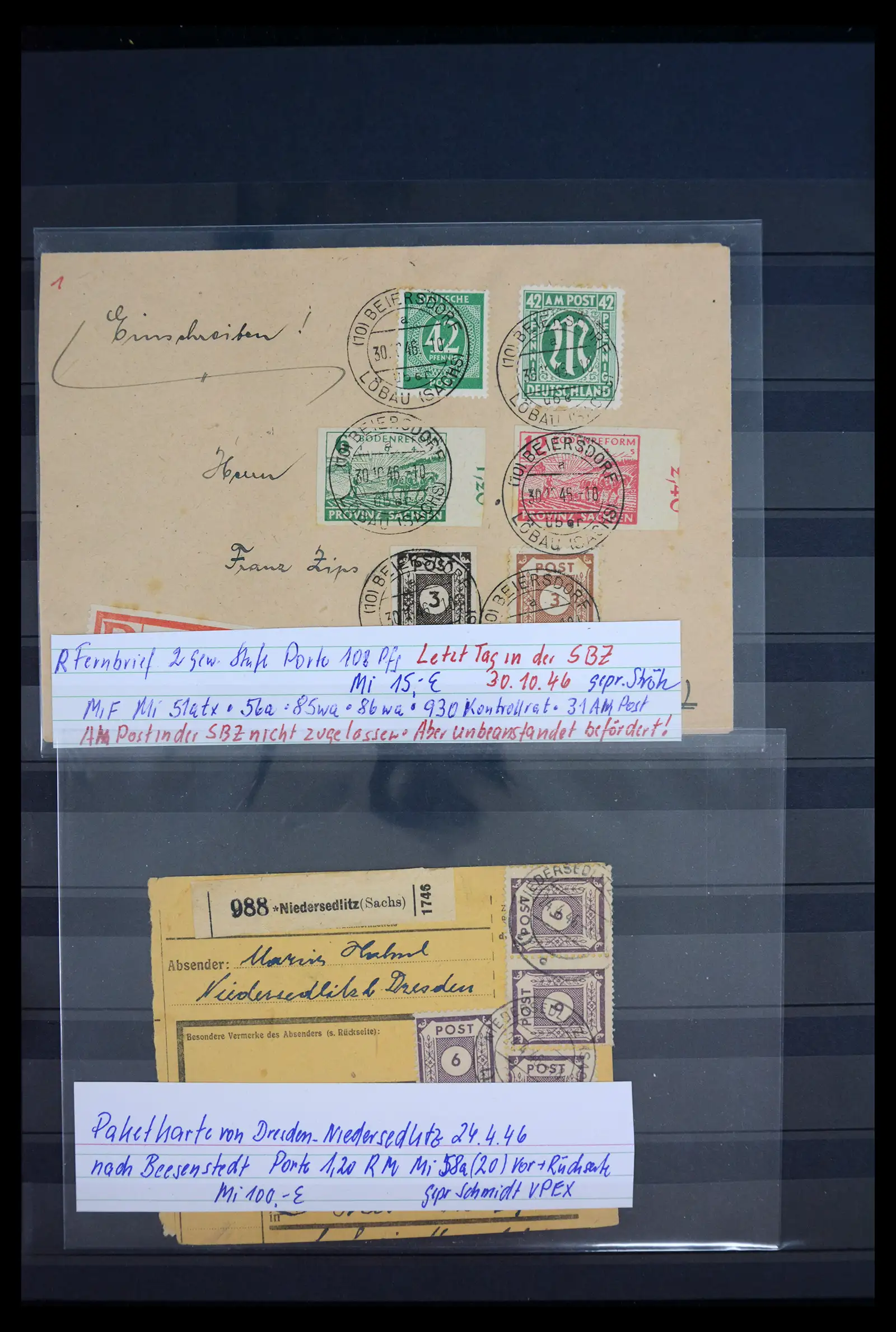 40790 0017 - Stamp collection 40790 German Zones 1945-1949.