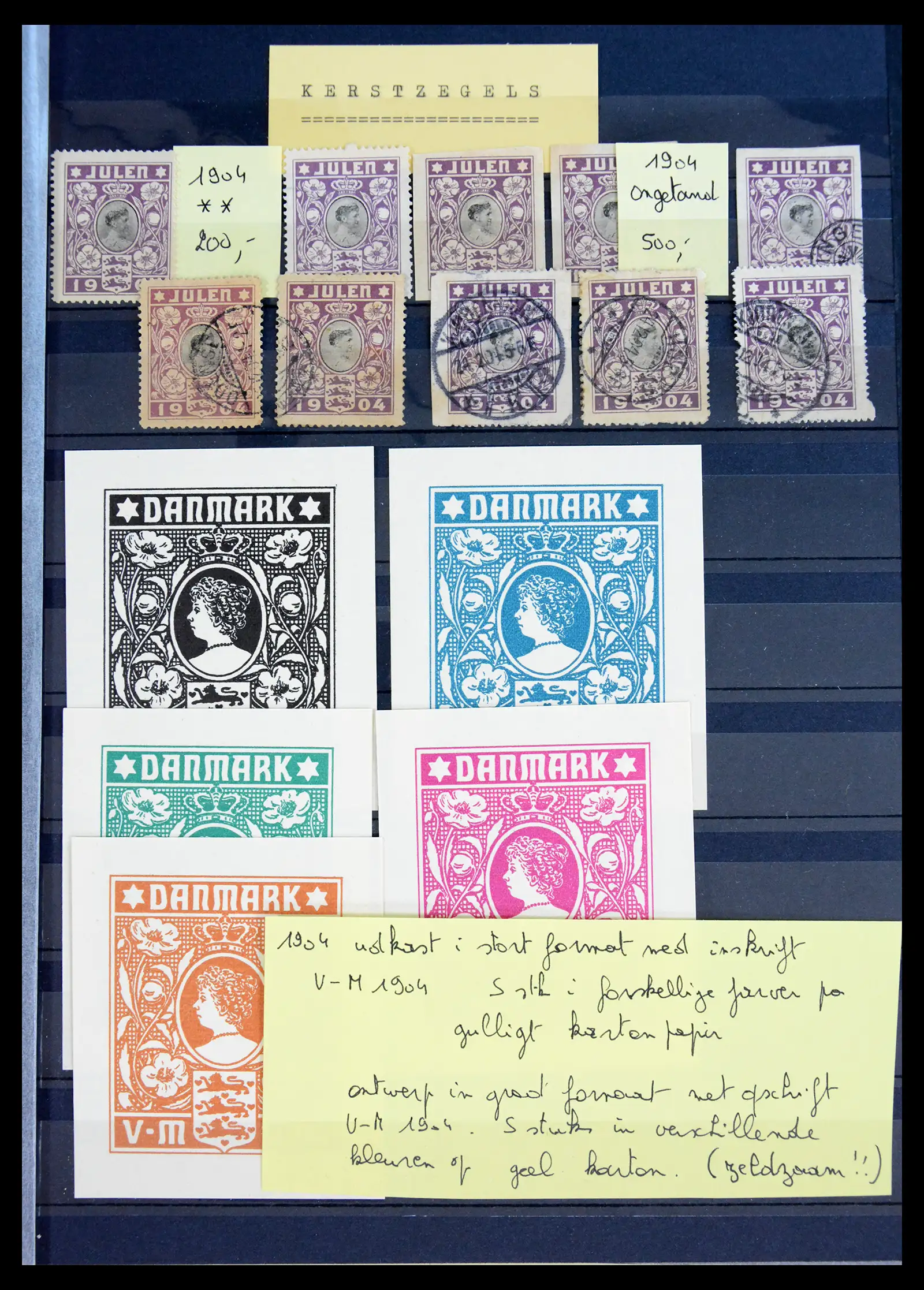 40792 0001 - Stamp collection 40792 Denmark Jul stamps 1904-2019!
