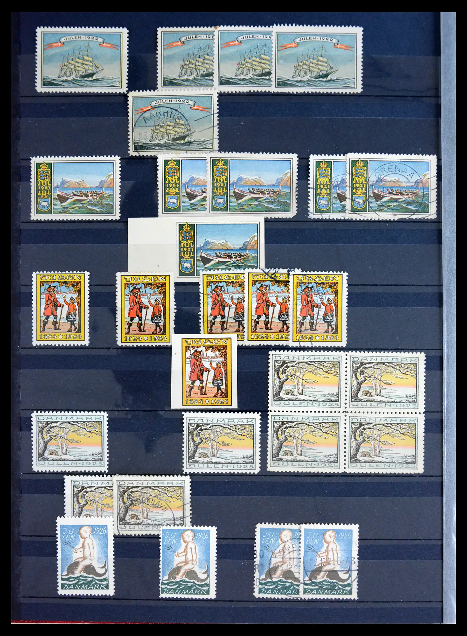 40792 0008 - Stamp collection 40792 Denmark Jul stamps 1904-2019!