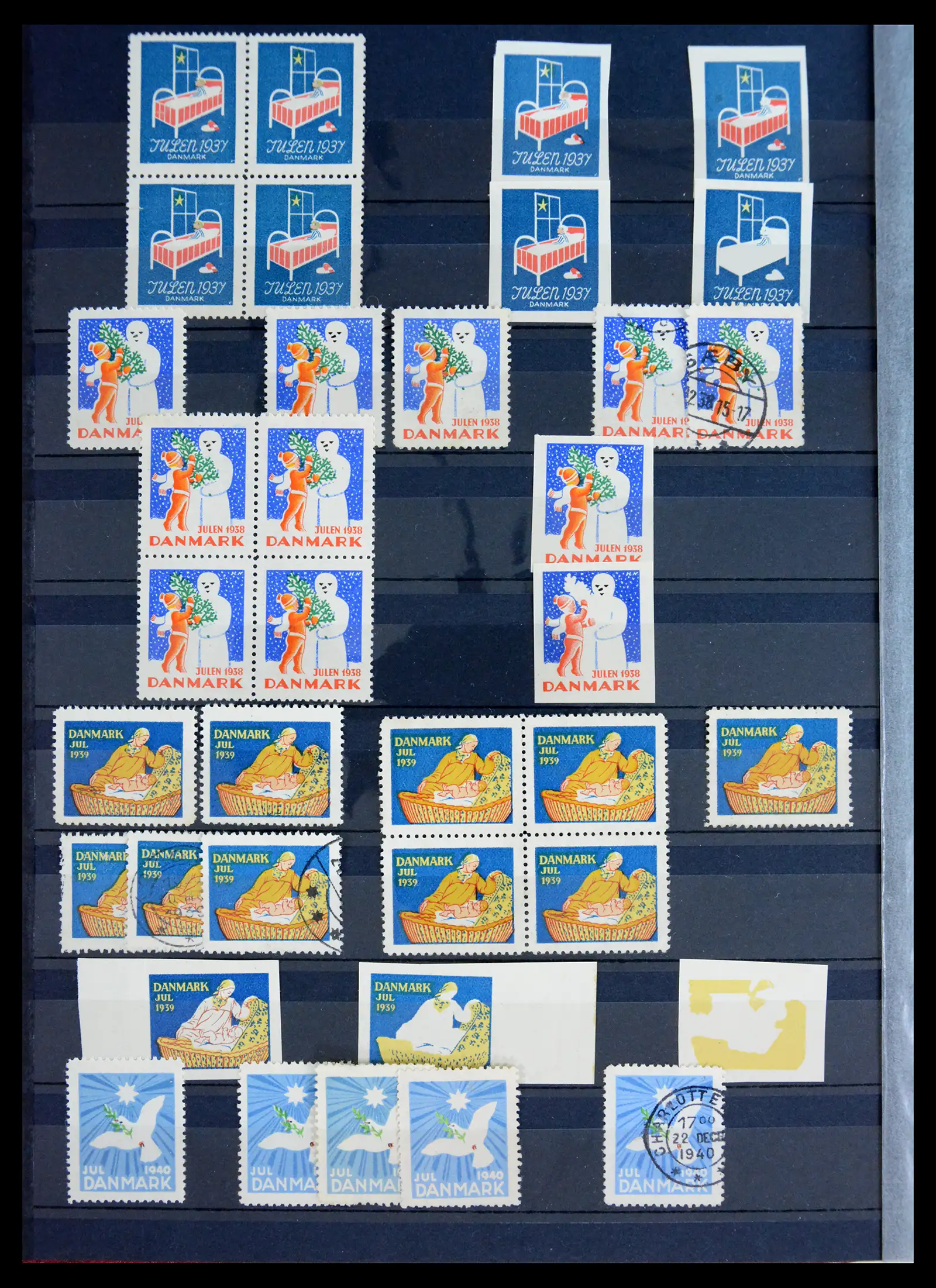 40792 0012 - Stamp collection 40792 Denmark Jul stamps 1904-2019!