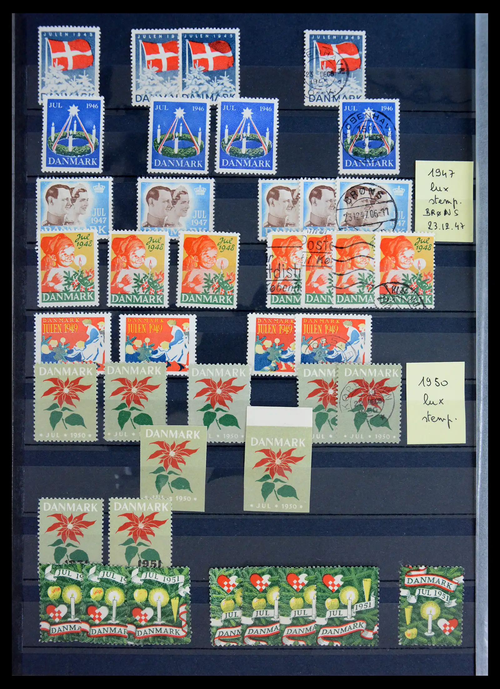 40792 0014 - Stamp collection 40792 Denmark Jul stamps 1904-2019!