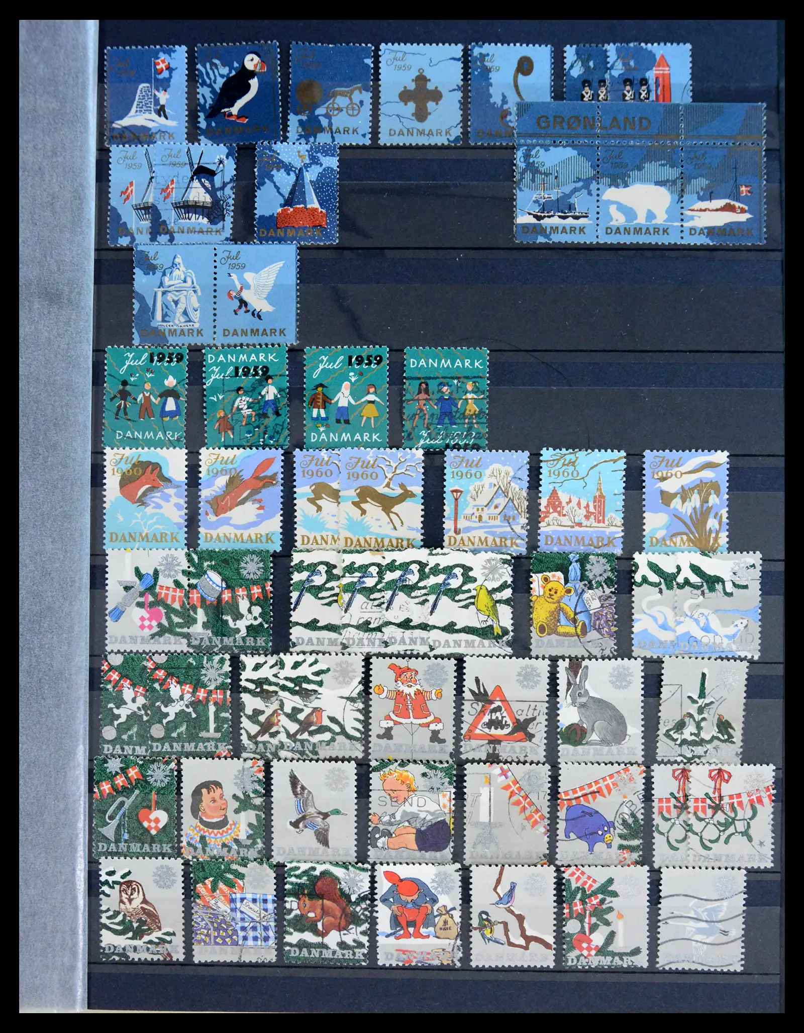 40792 0017 - Stamp collection 40792 Denmark Jul stamps 1904-2019!