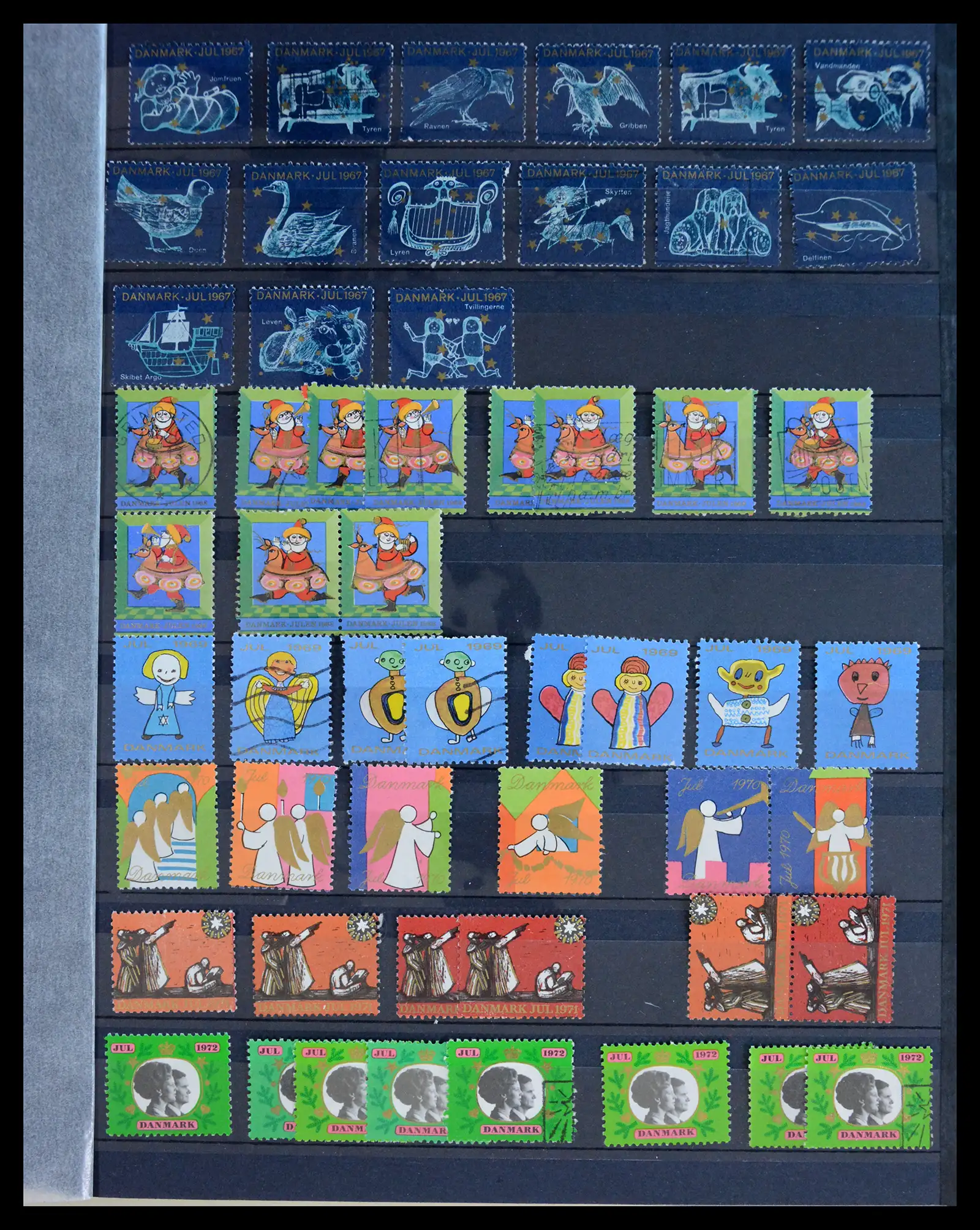 40792 0021 - Stamp collection 40792 Denmark Jul stamps 1904-2019!