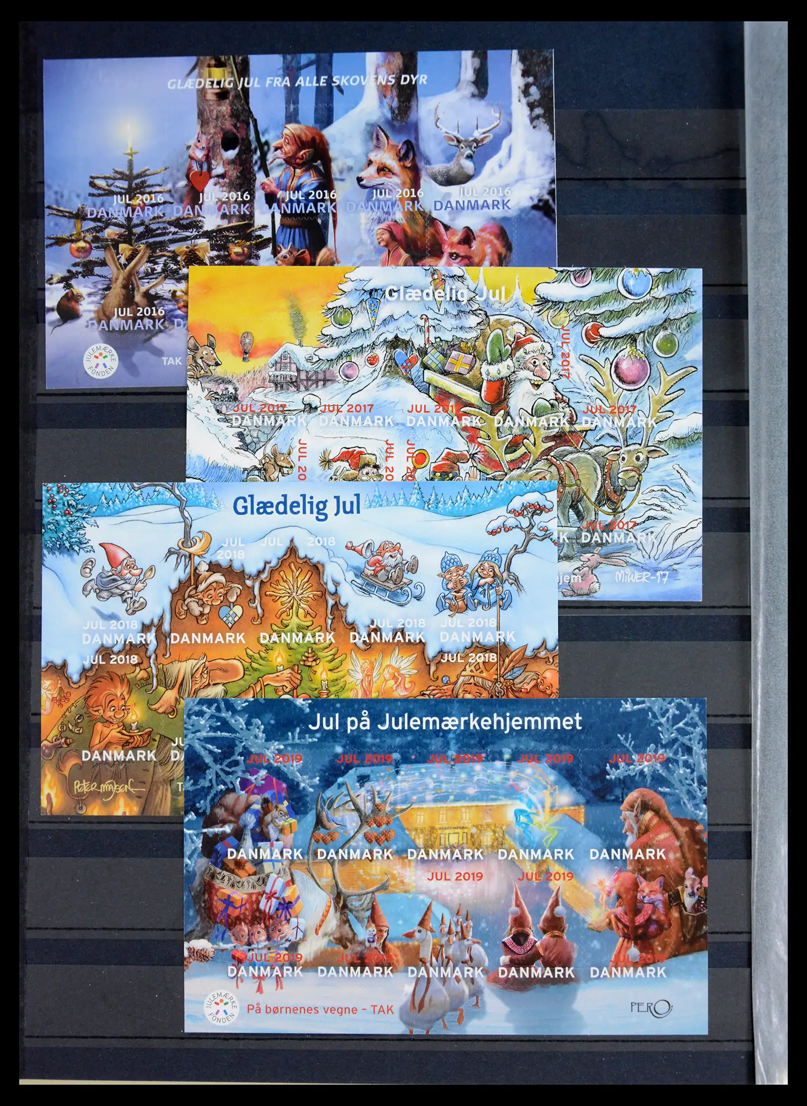 40792 0042 - Stamp collection 40792 Denmark Jul stamps 1904-2019!
