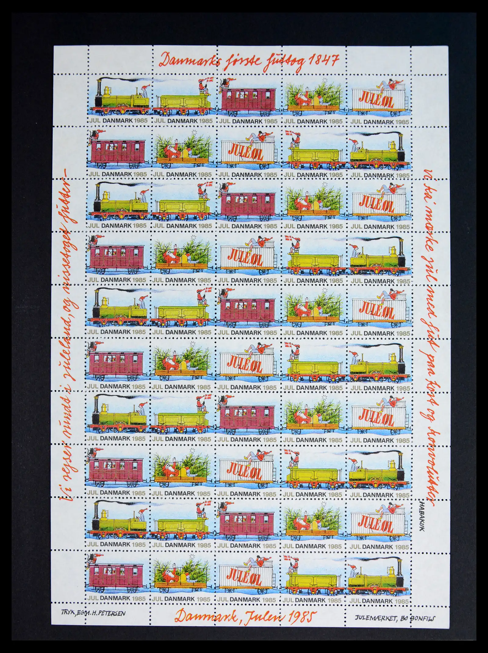 40792 0084 - Stamp collection 40792 Denmark Jul stamps 1904-2019!