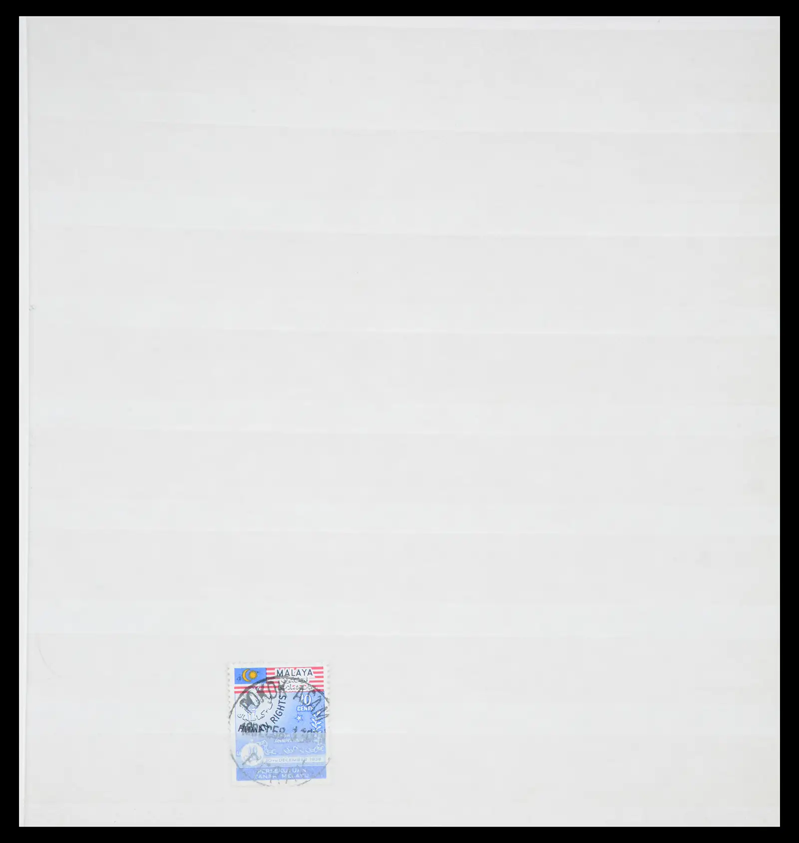 40824 0010 - Postzegelverzameling 40824 Maleisië stempels 1880-1950.