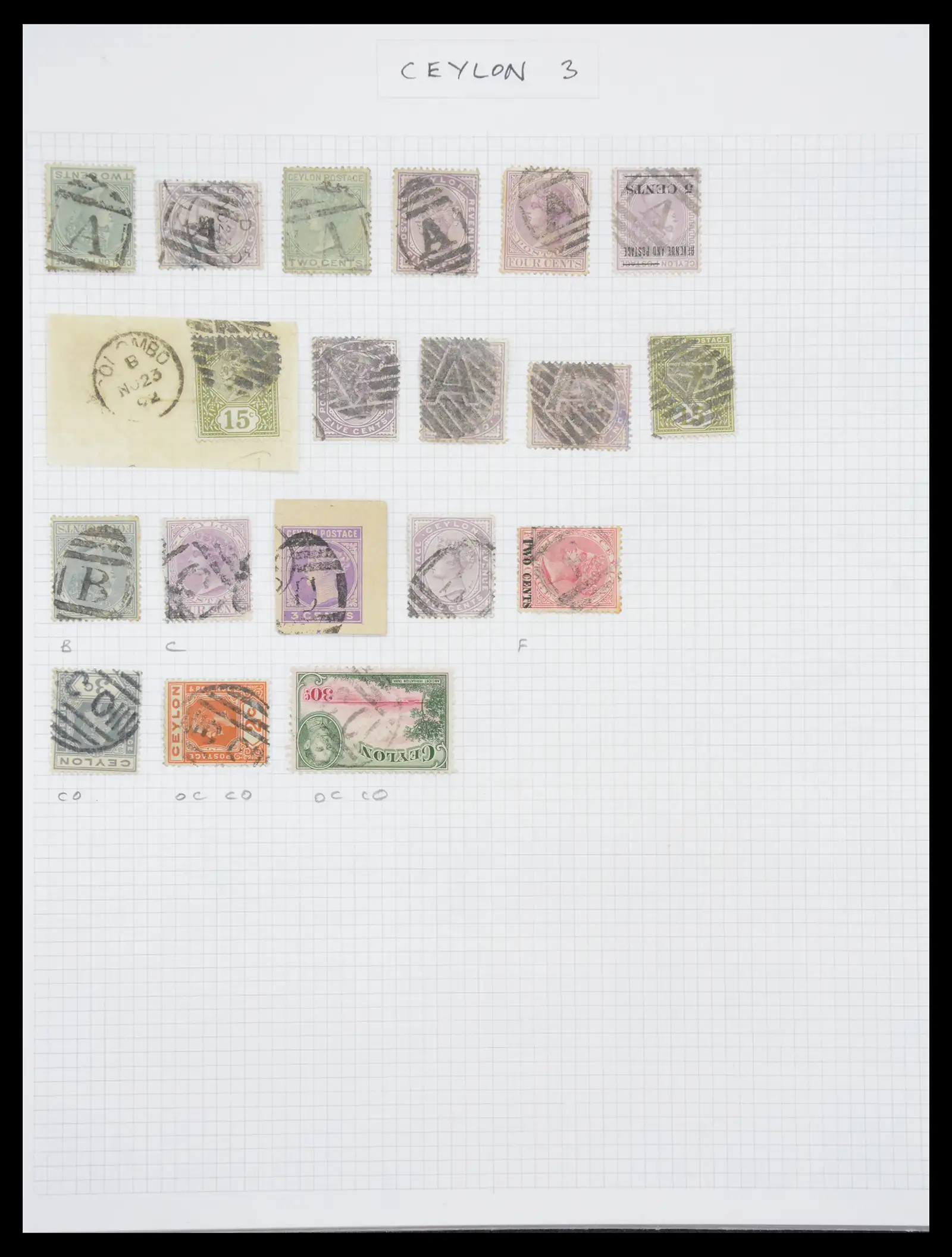 40826 0003 - Postzegelverzameling 40826 Engelse koloniën stempels 1870-1950.
