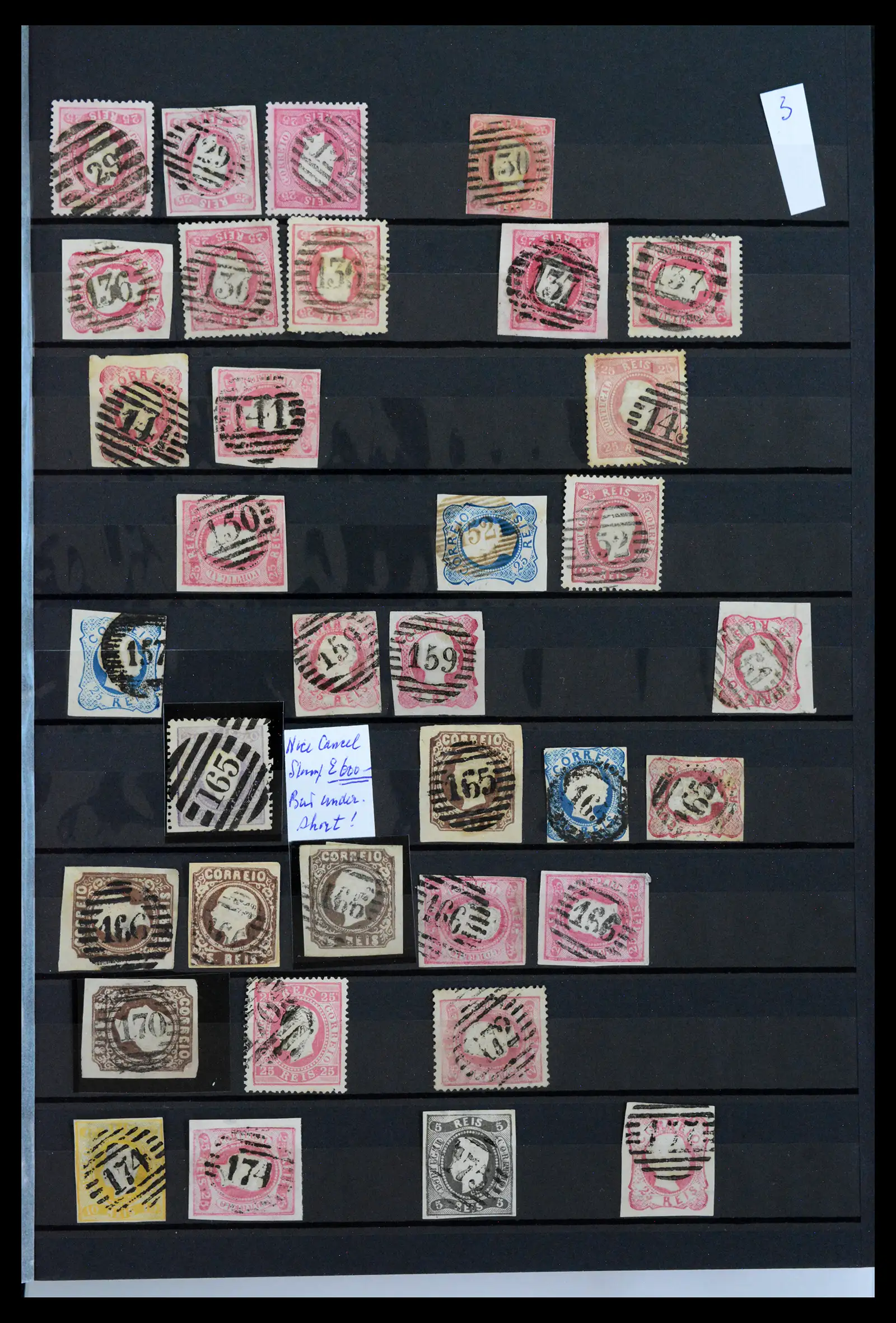 40835 0005 - Stamp collection 40835 Portugal cancels 1853-1920.