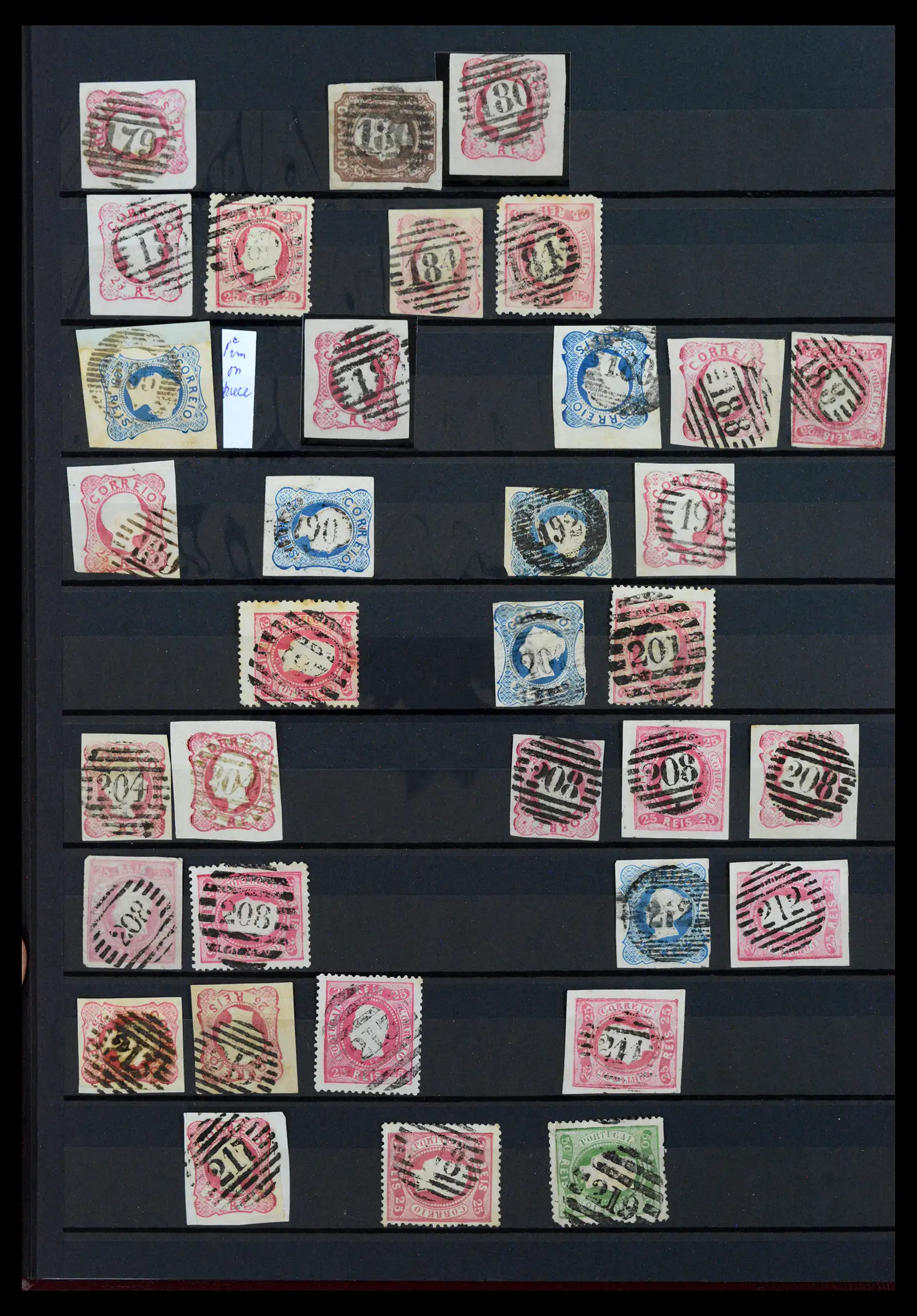 40835 0006 - Stamp collection 40835 Portugal cancels 1853-1920.