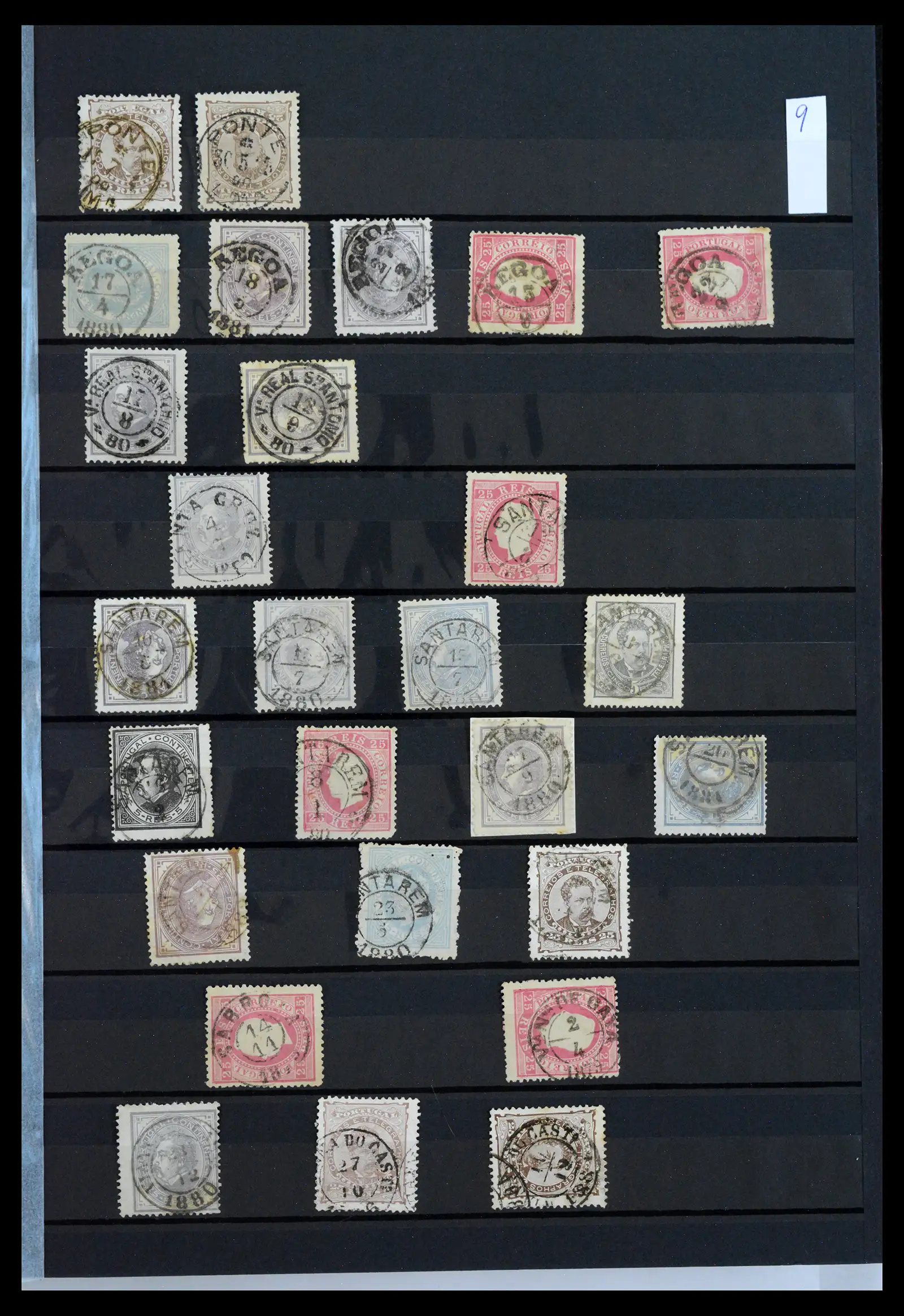 40835 0017 - Stamp collection 40835 Portugal cancels 1853-1920.