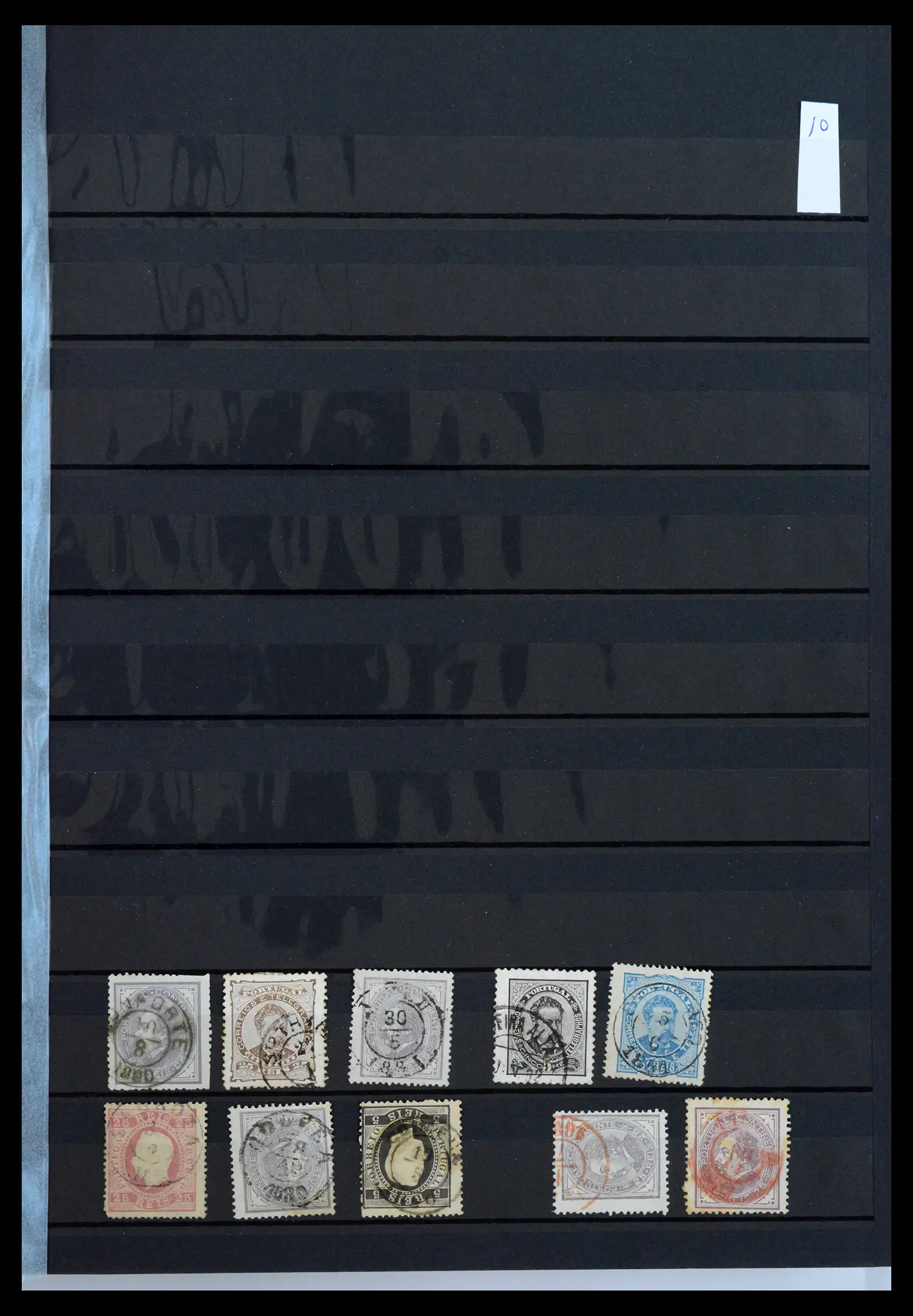 40835 0019 - Stamp collection 40835 Portugal cancels 1853-1920.